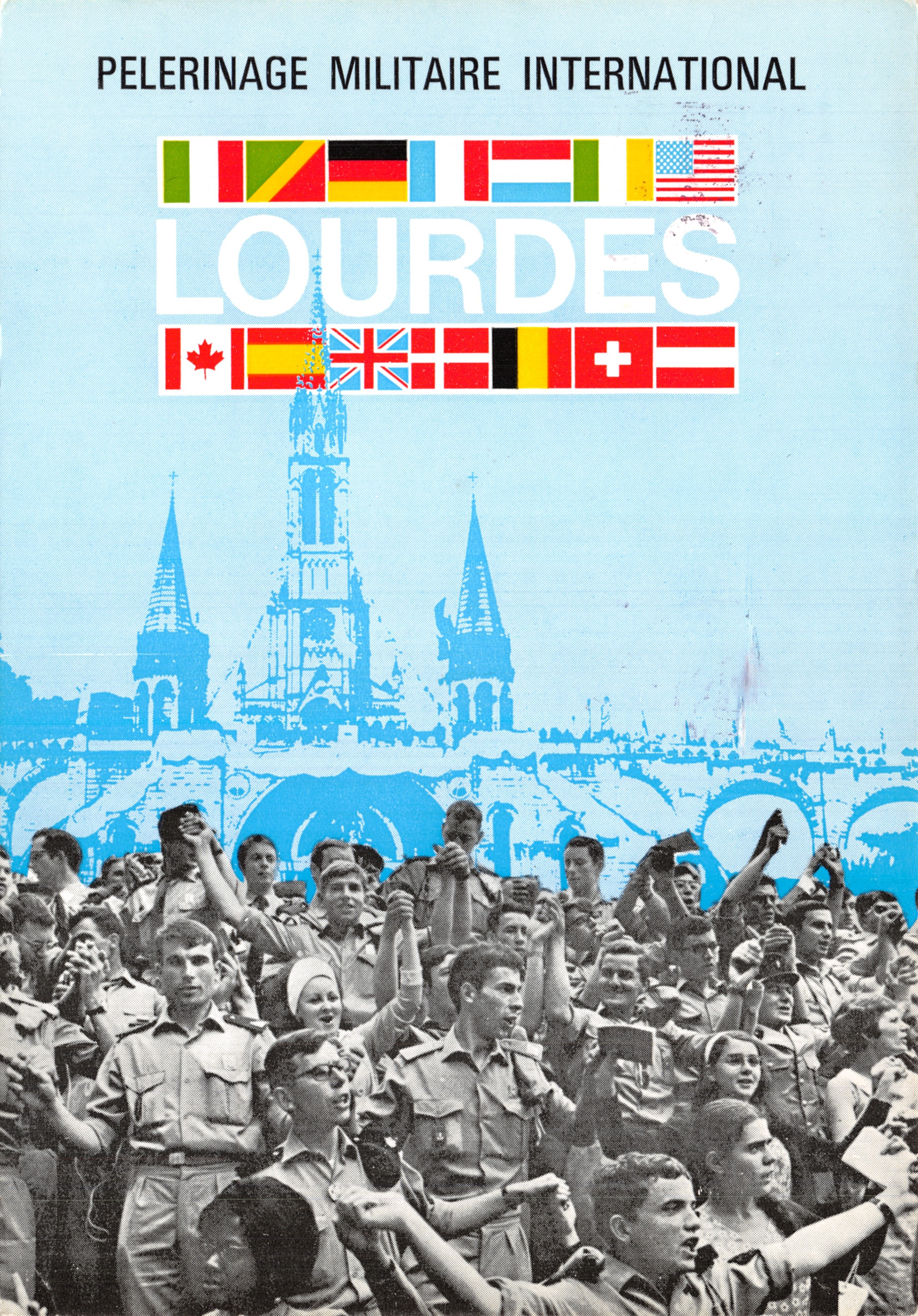 Peregrinación Militar Internacional — Lourdes — editor Impreso en Francia