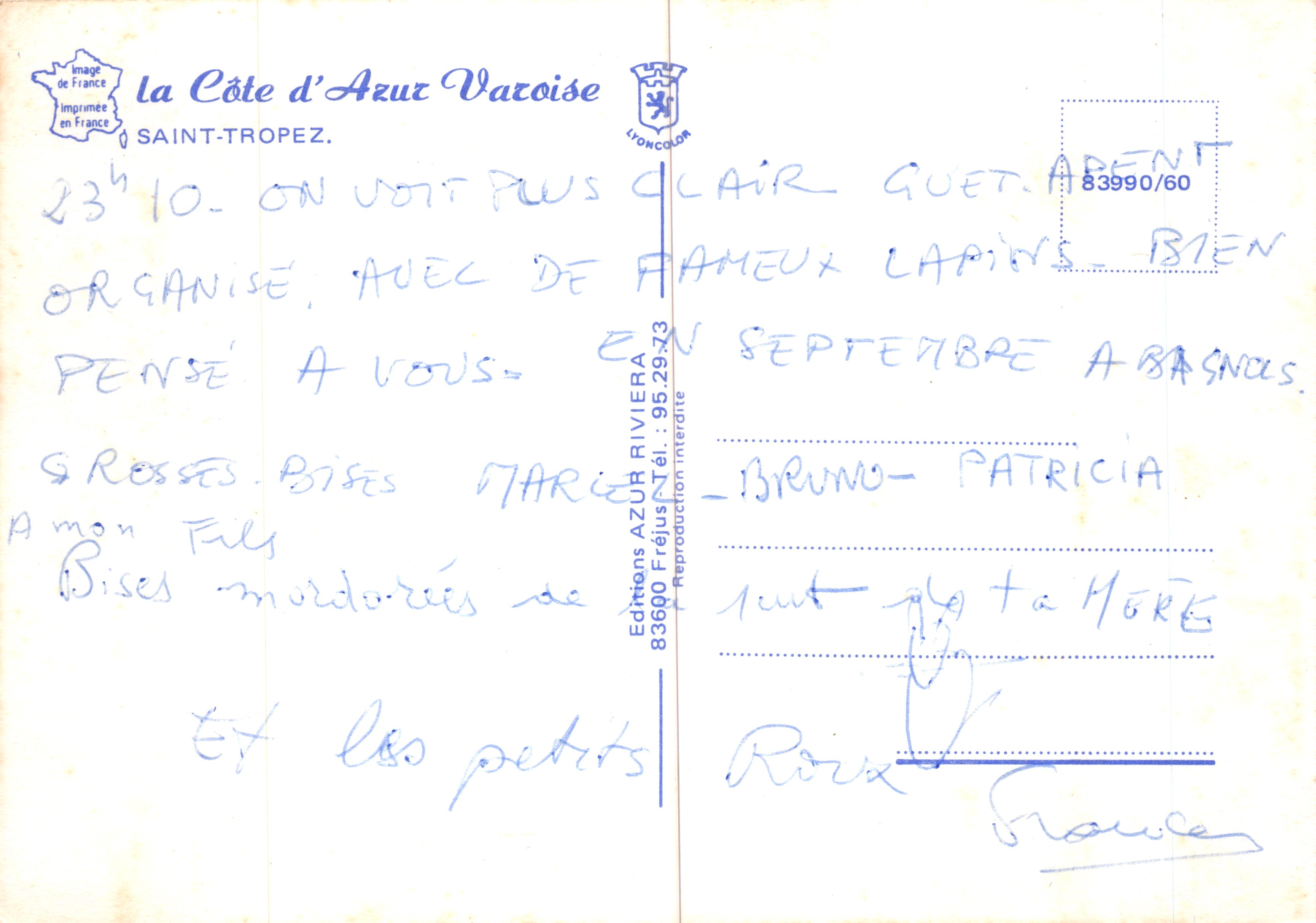 Senos — vista de Tropez — Éditions Azur Riviera — Reverso