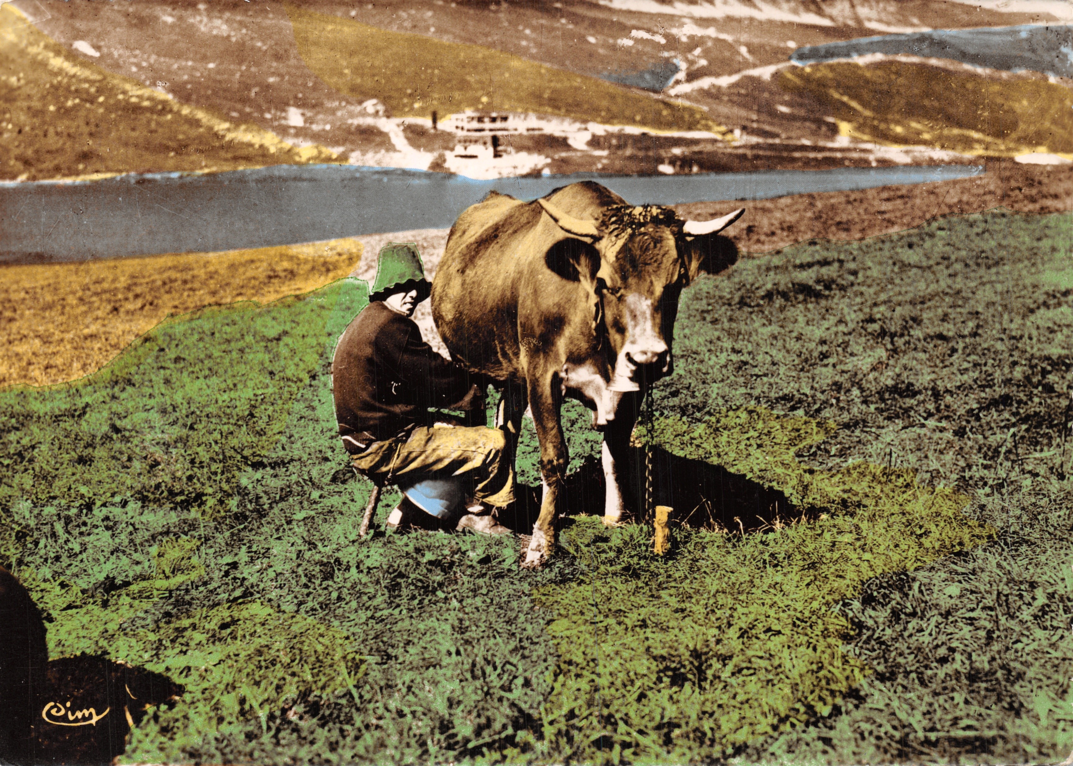 La Ruta del Leche cerca del Lago de Tignes — Paisaje alpino de Saboya — Fotografía de CIM