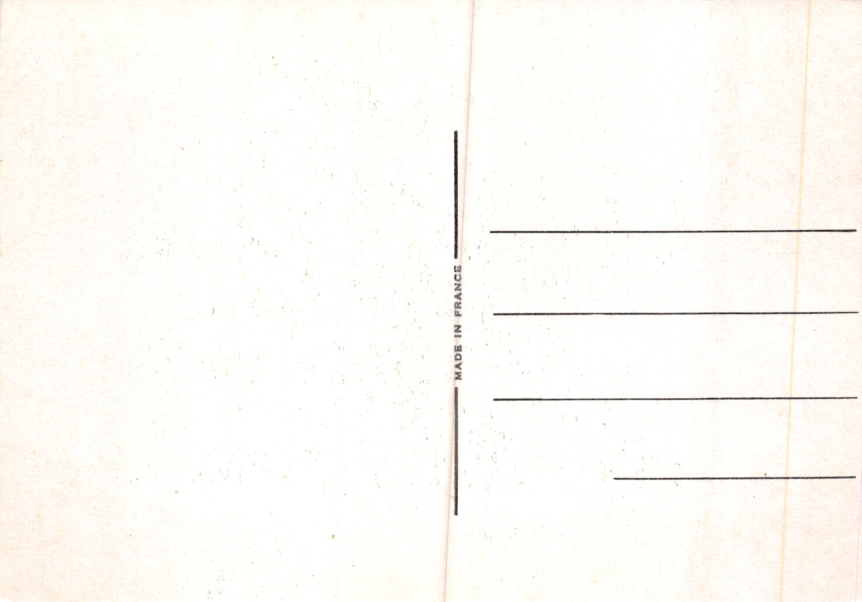 Dos caballos enganchados — escena de campo — editor no visible — Reverso