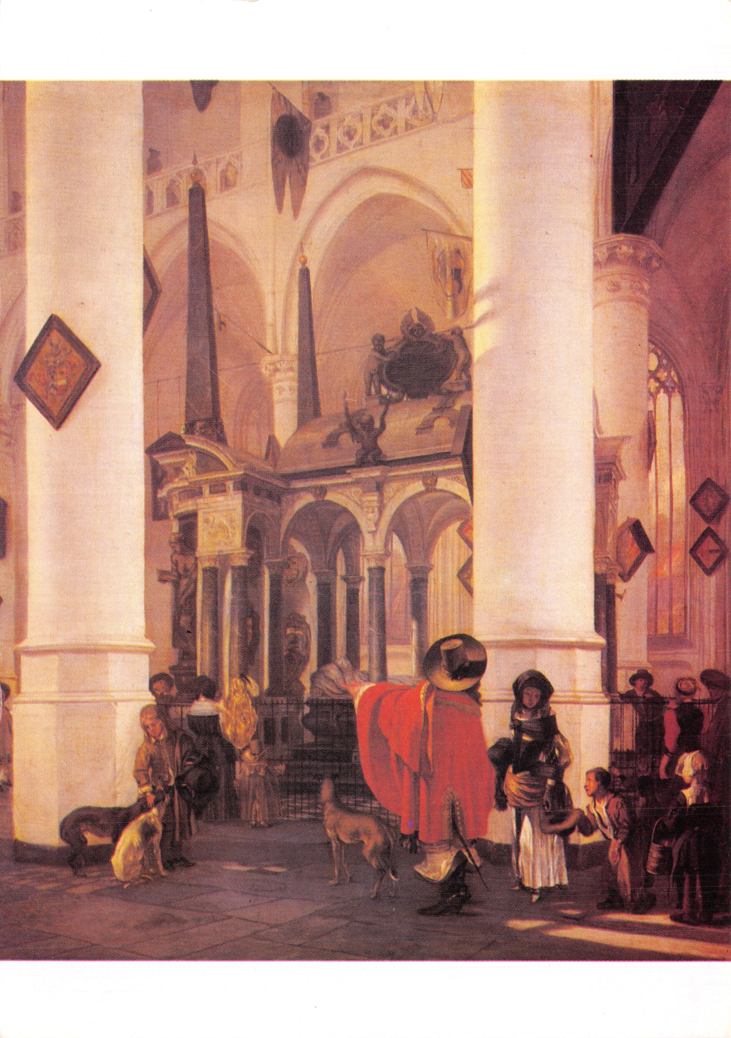 Binnenkant van de Nieuwe Kerk — schilderij van Emmanuel de Witte — editie Malasy, Lille