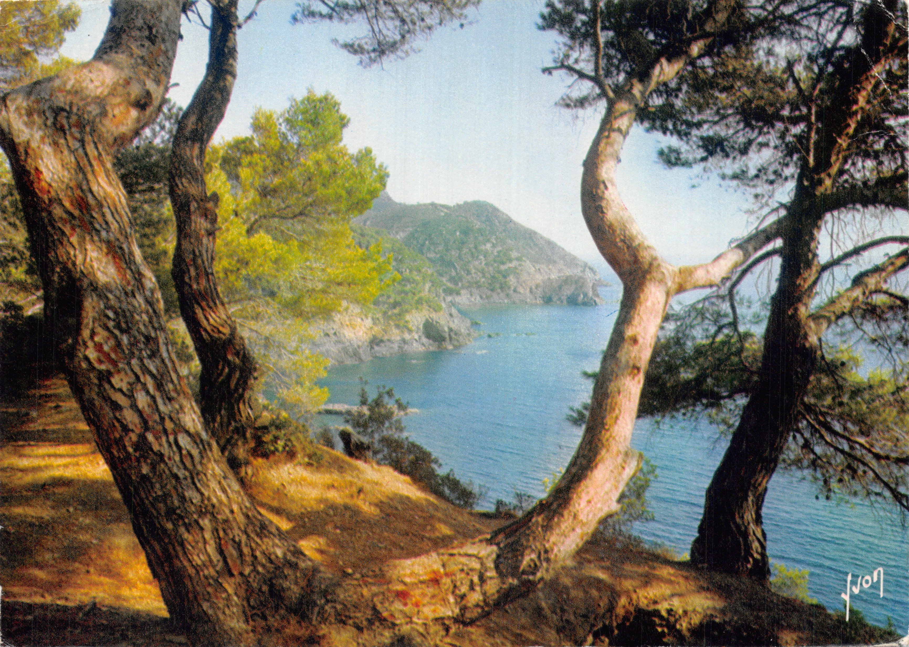 Vue sur le Mont Salvat — La Côte d'Azur, miracle de la nature — Yvon, éditeur
