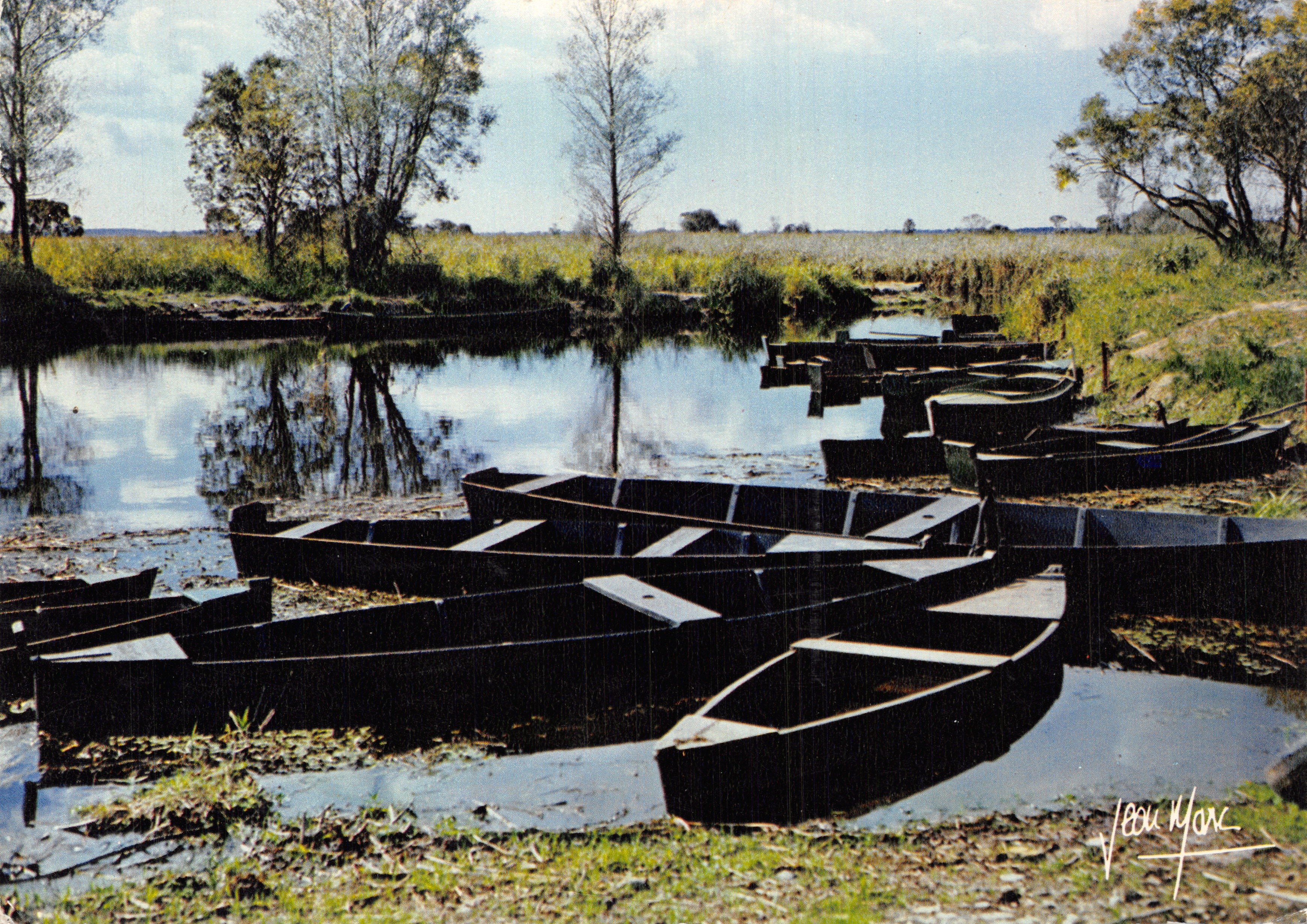 Bootjes in de Brière — moerassen en riet — Éditions du Vieux Chouan