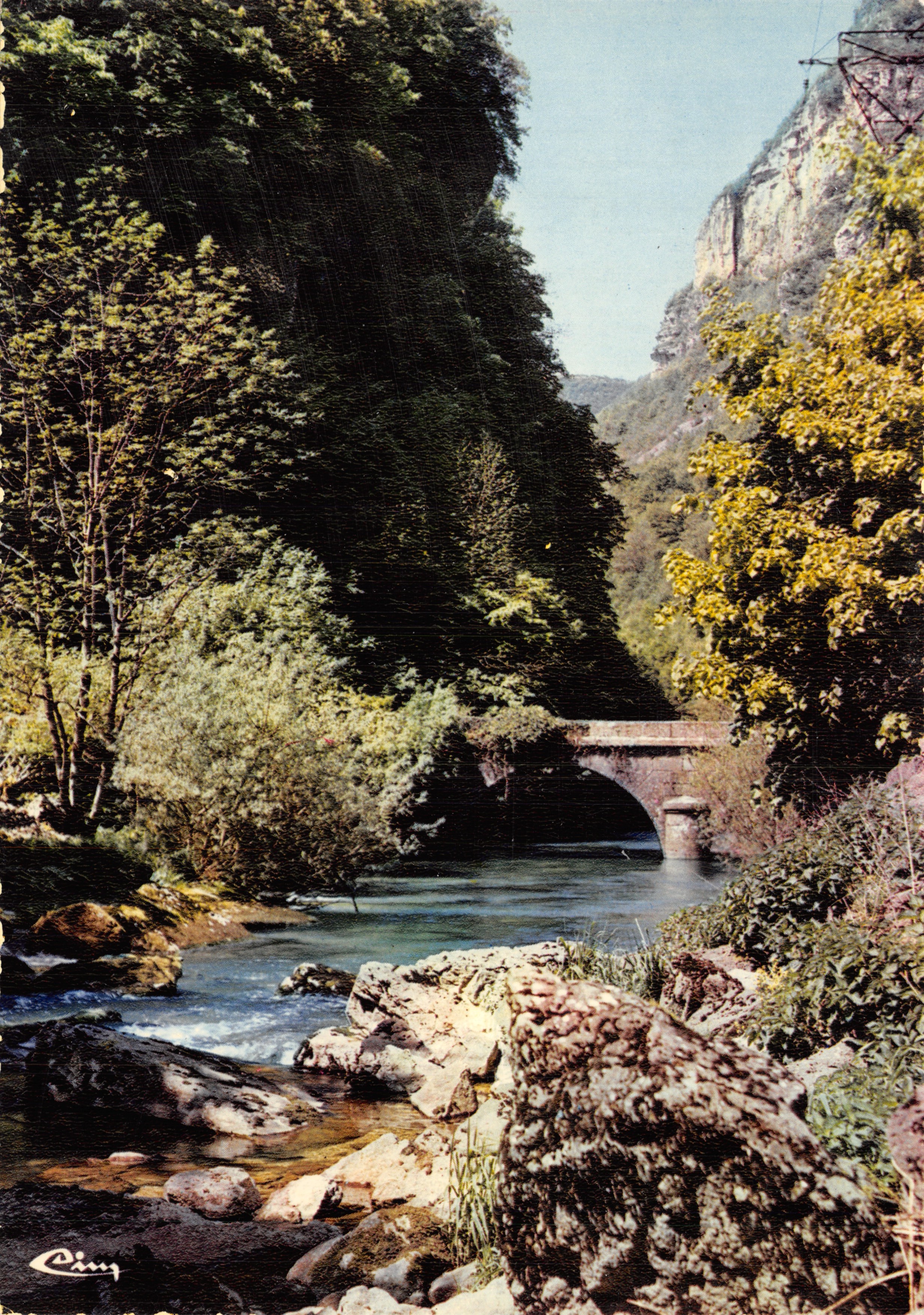 Chaley — un joli coin de l'Albarine aux environs de Tenay - Hauteville — éditeur COMBIBIER IMPRIMEUR-MACON (71) S.&L. - 37