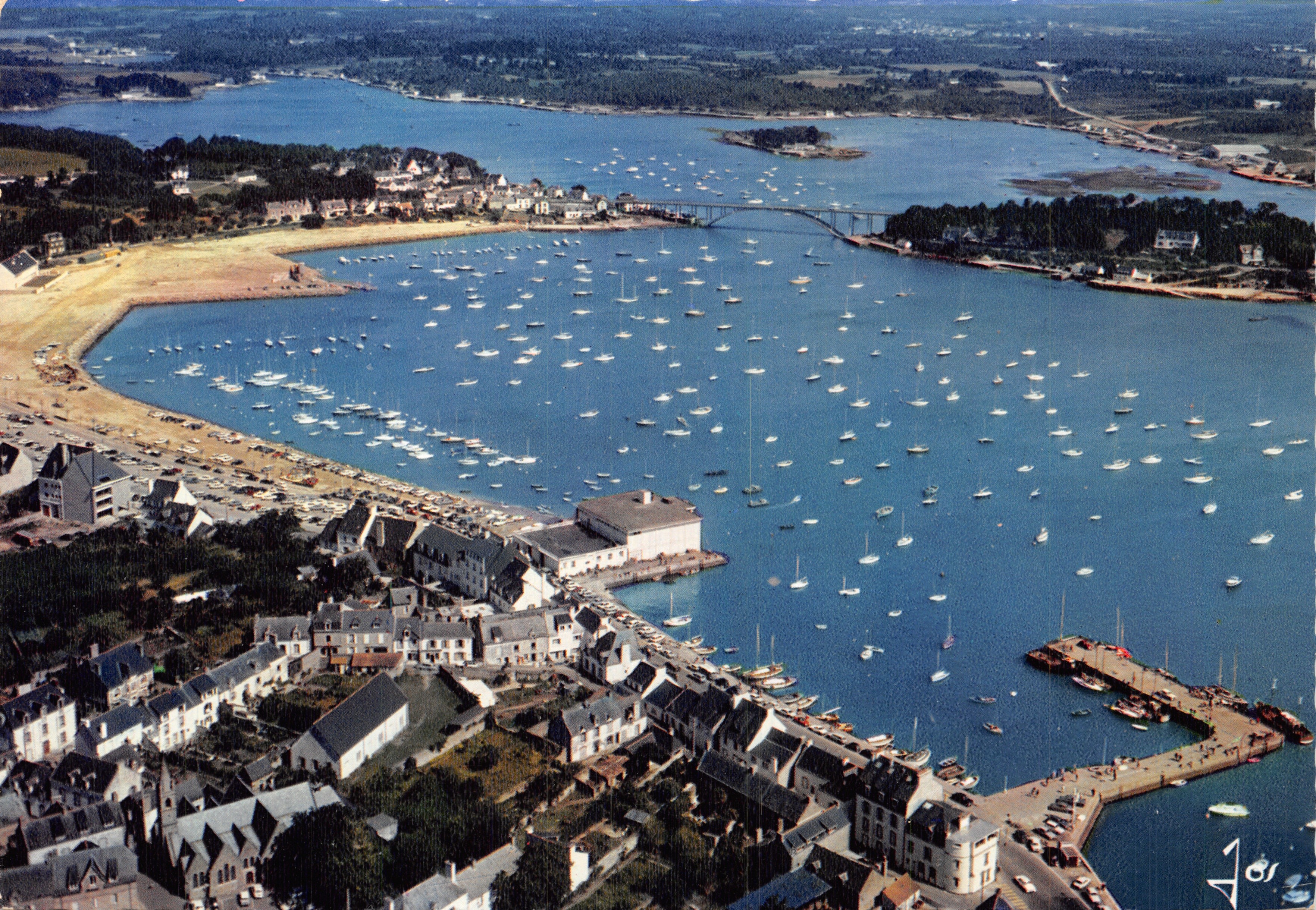 La Trinité-sur-Mer — El puerto de recreo en el río Crach — Editions d'Art JOS
