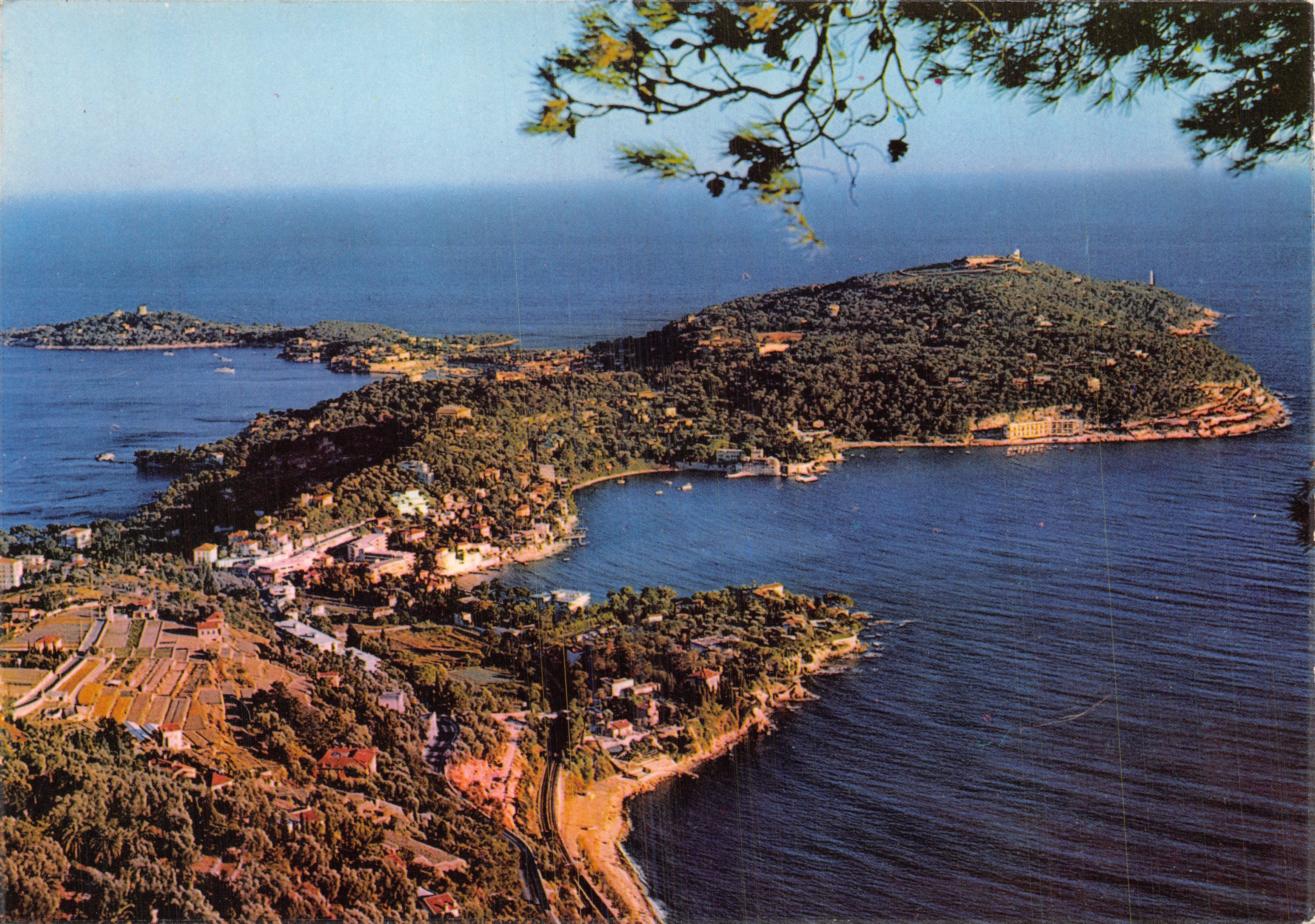 Cap Ferrat e il porto di Villefranche-sur-Mer — vista aerea — Éditions SEPT, NICE