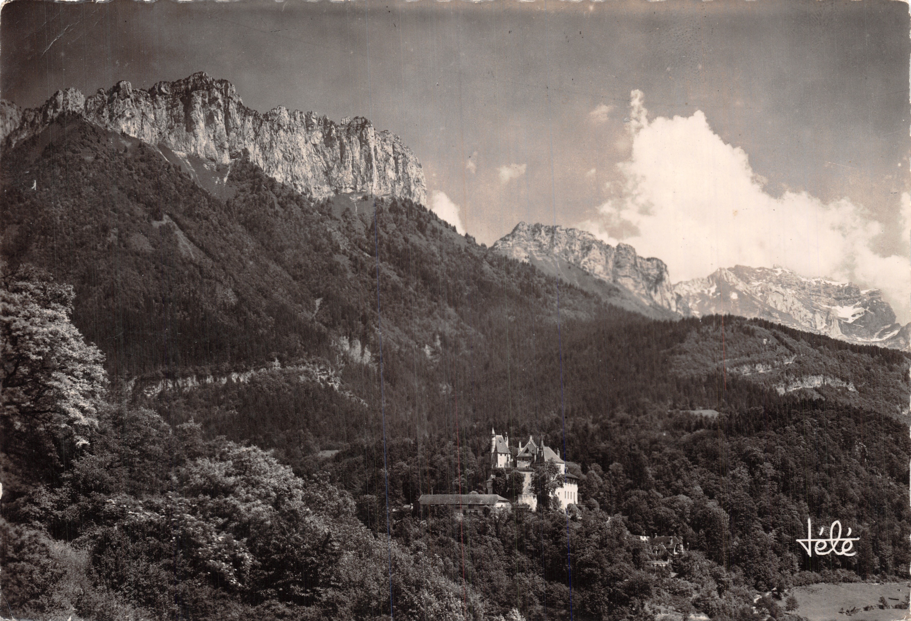 Castello di Menthon — Dents de Lanfon (1813 m) — Editions T.N.E. Imp. du Bd. Léon Blanc