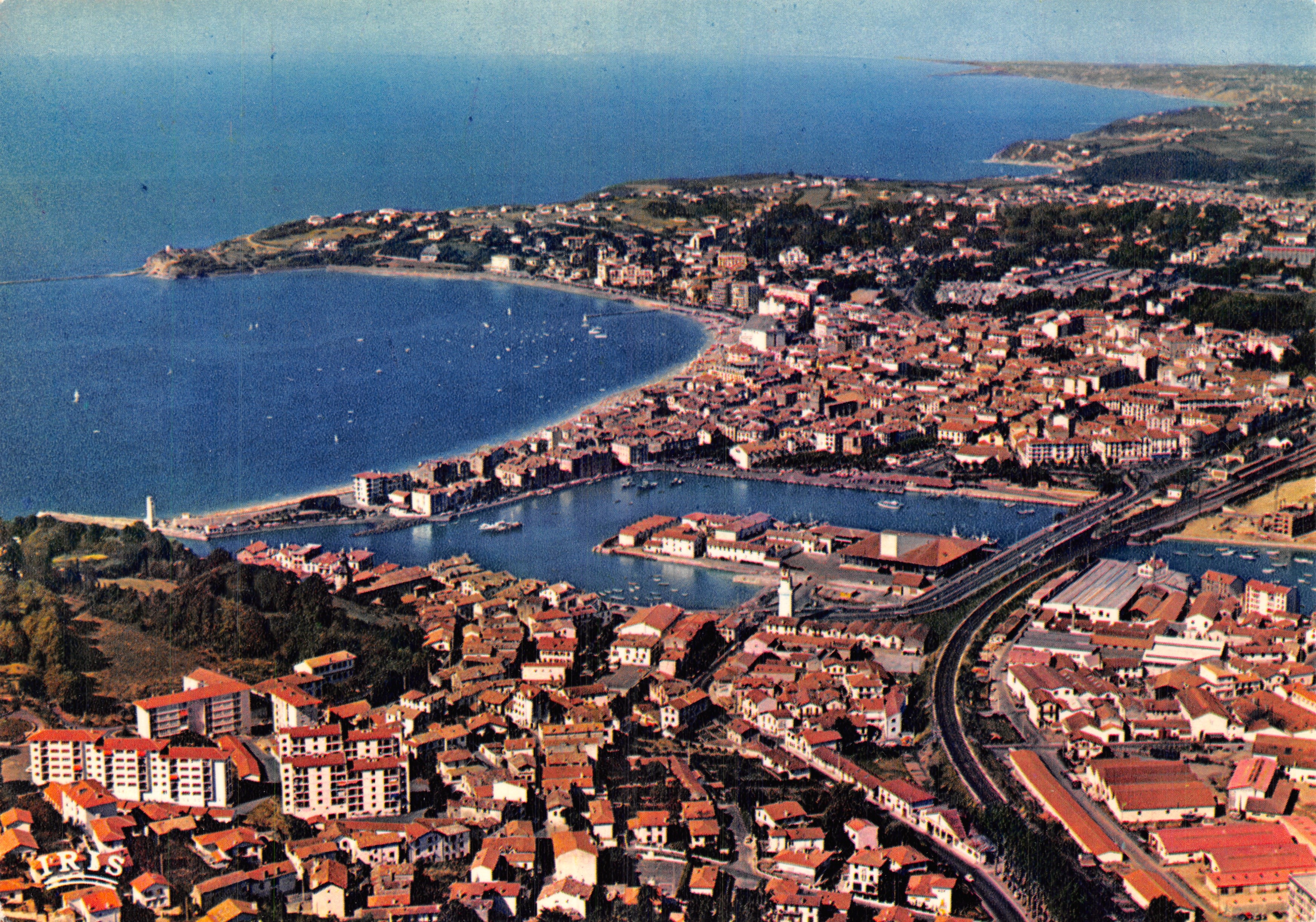 Saint-Jean-de-Luz — vista generale di Ébourre — editore IRIS
