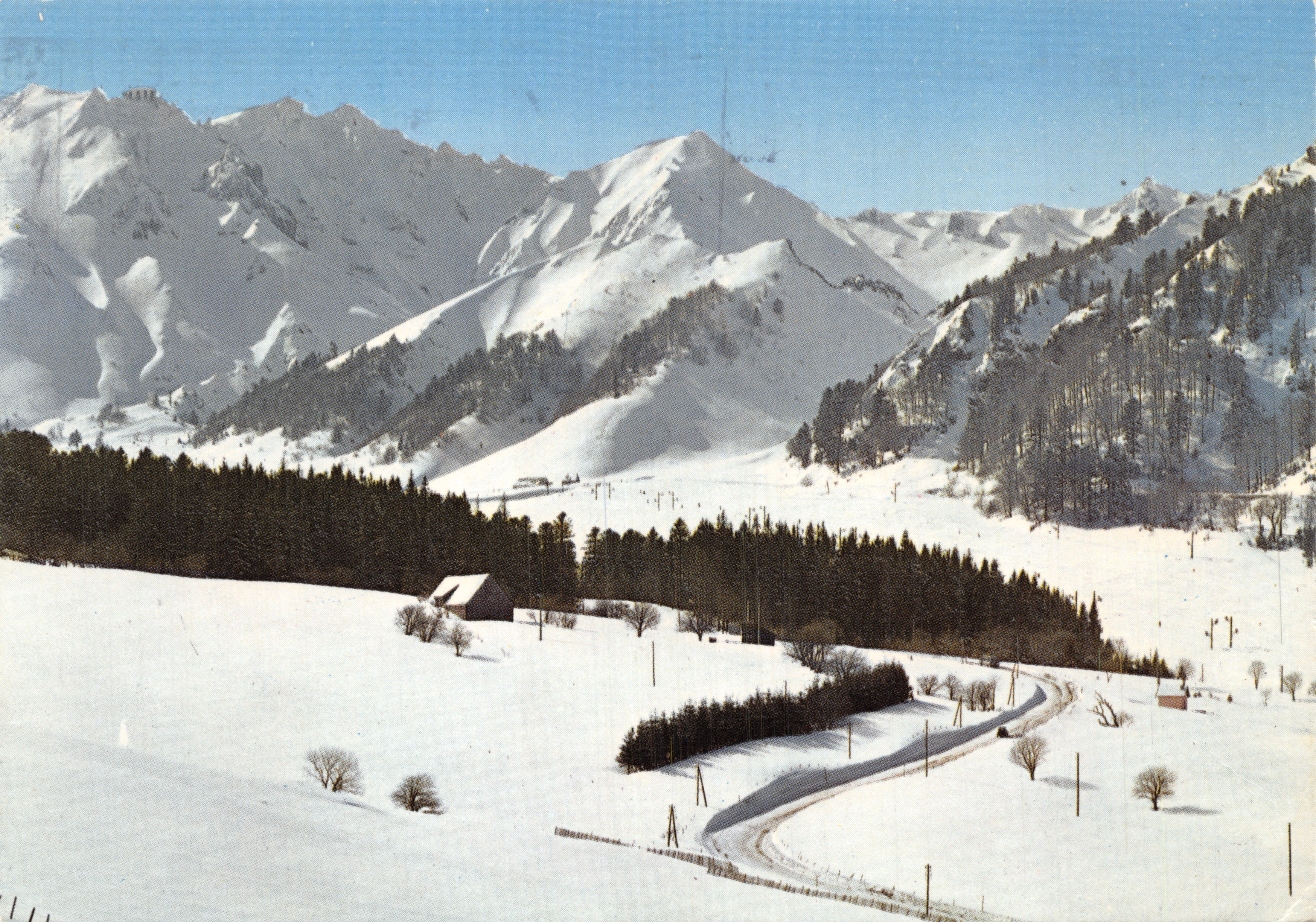 Massif du Sancy — vue du Puy de Sancy et route du Mont-Dore — Éditions Grenoble Naturelles, n° 63 A 5