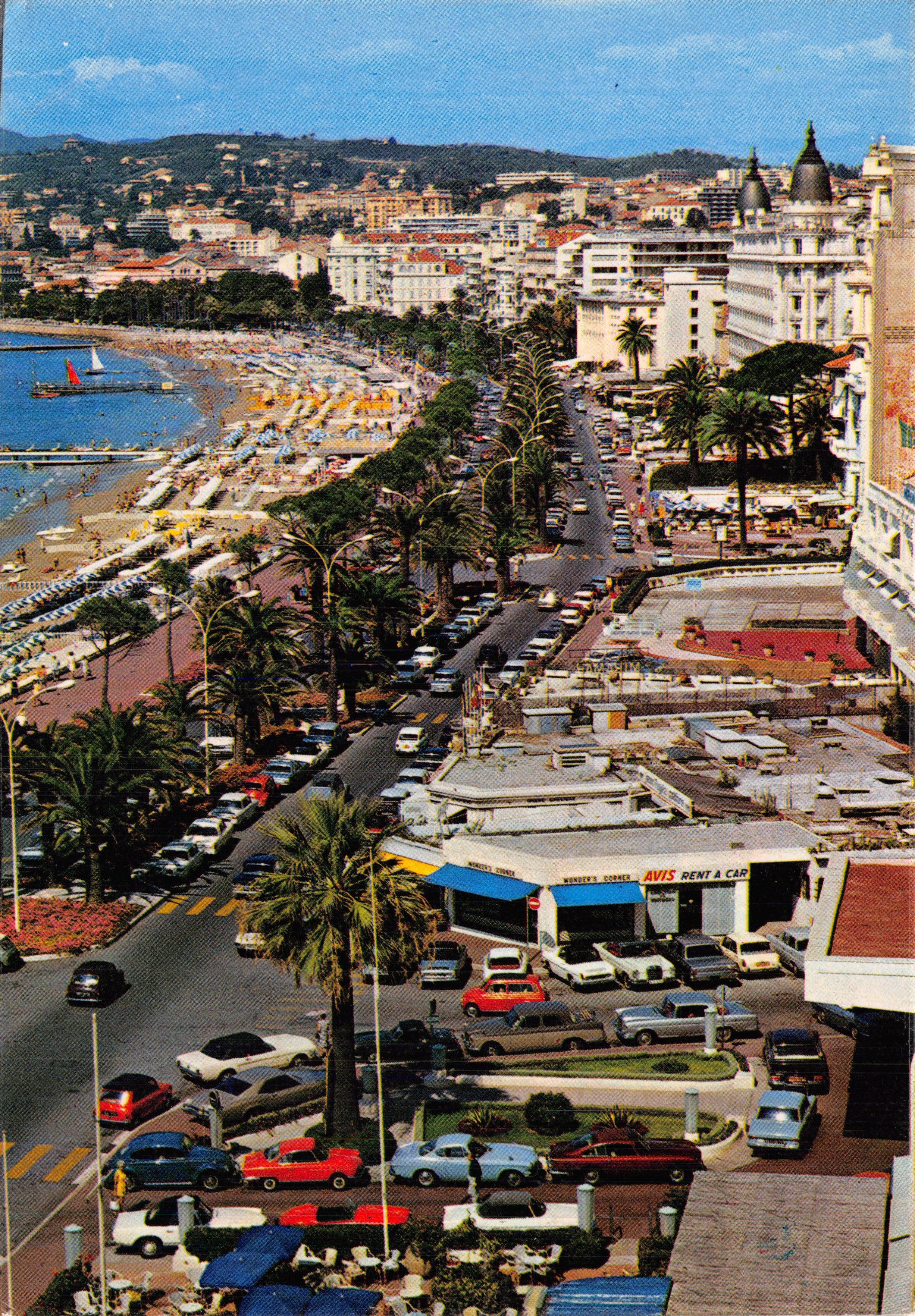 Cannes — vista aérea de la Croisette y las playas — Edición Y.P.A. Nice
