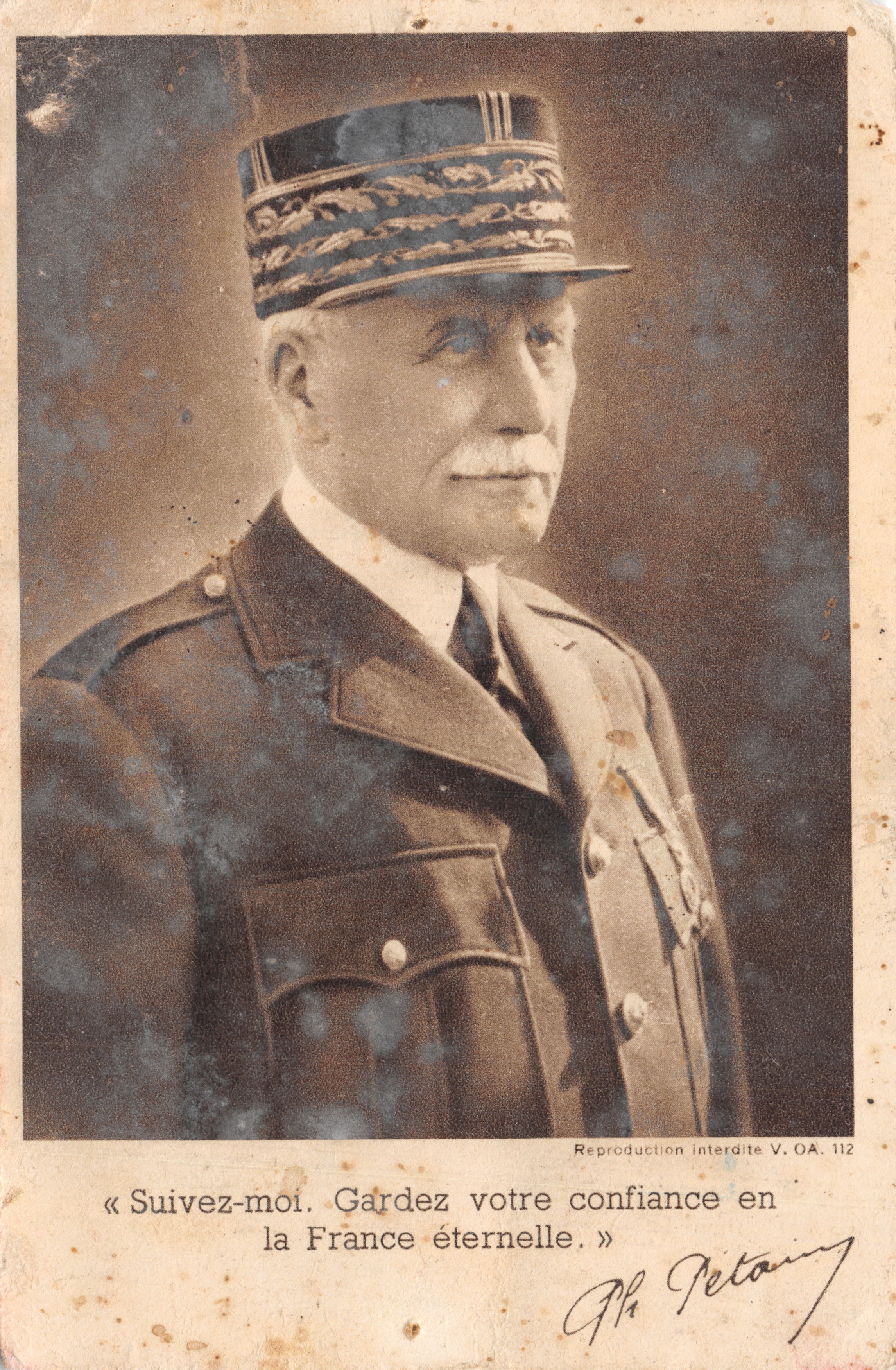 Charles de Gaulle — militärisches Porträt — Verlag V.O.A. n° 112