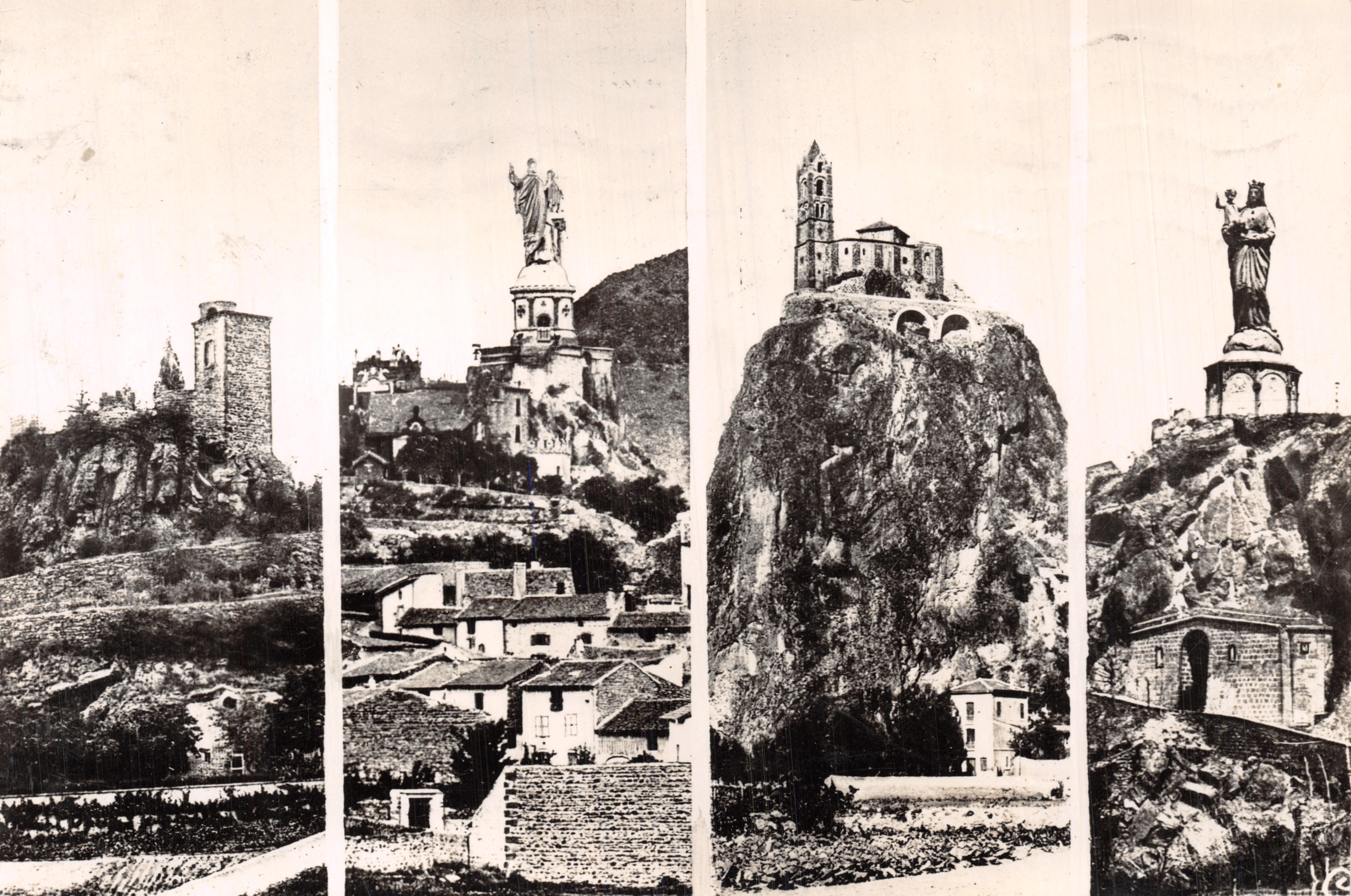 Le Puy (Haute-Loire) — Los cuatro roquedos — Combier Imp. Macon