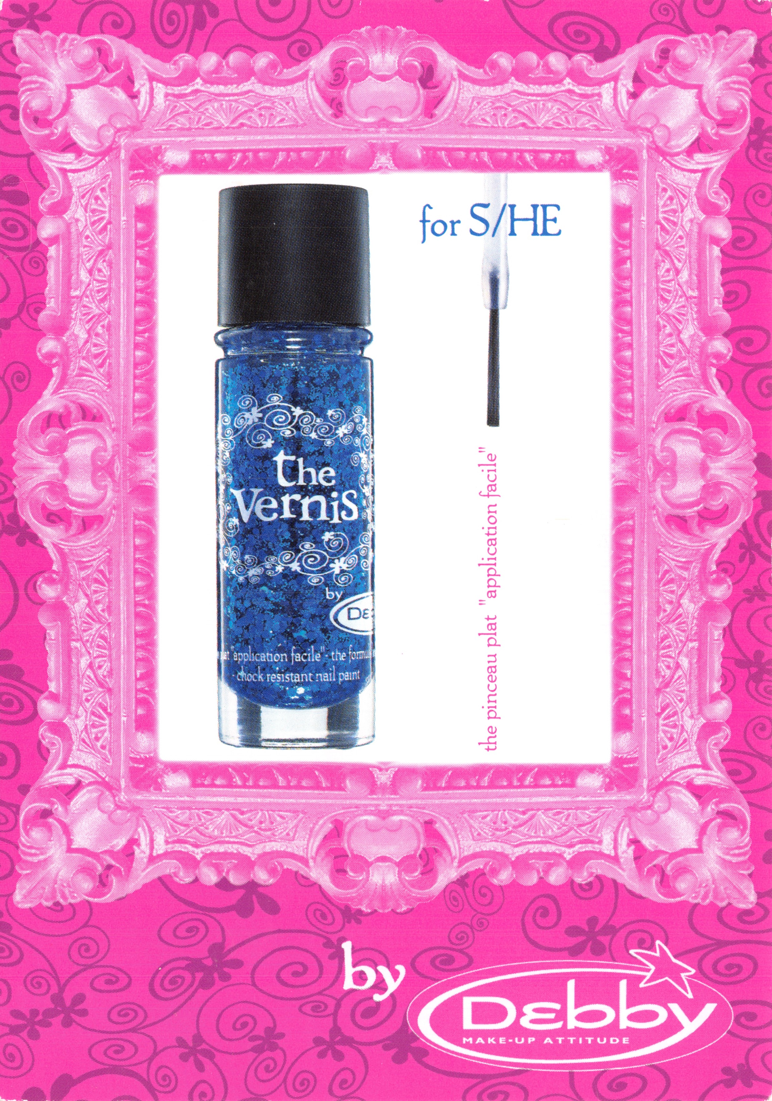 Smalto per unghie blu glitter — The Vernis by Debby — editore Debby Make-Up Attitude