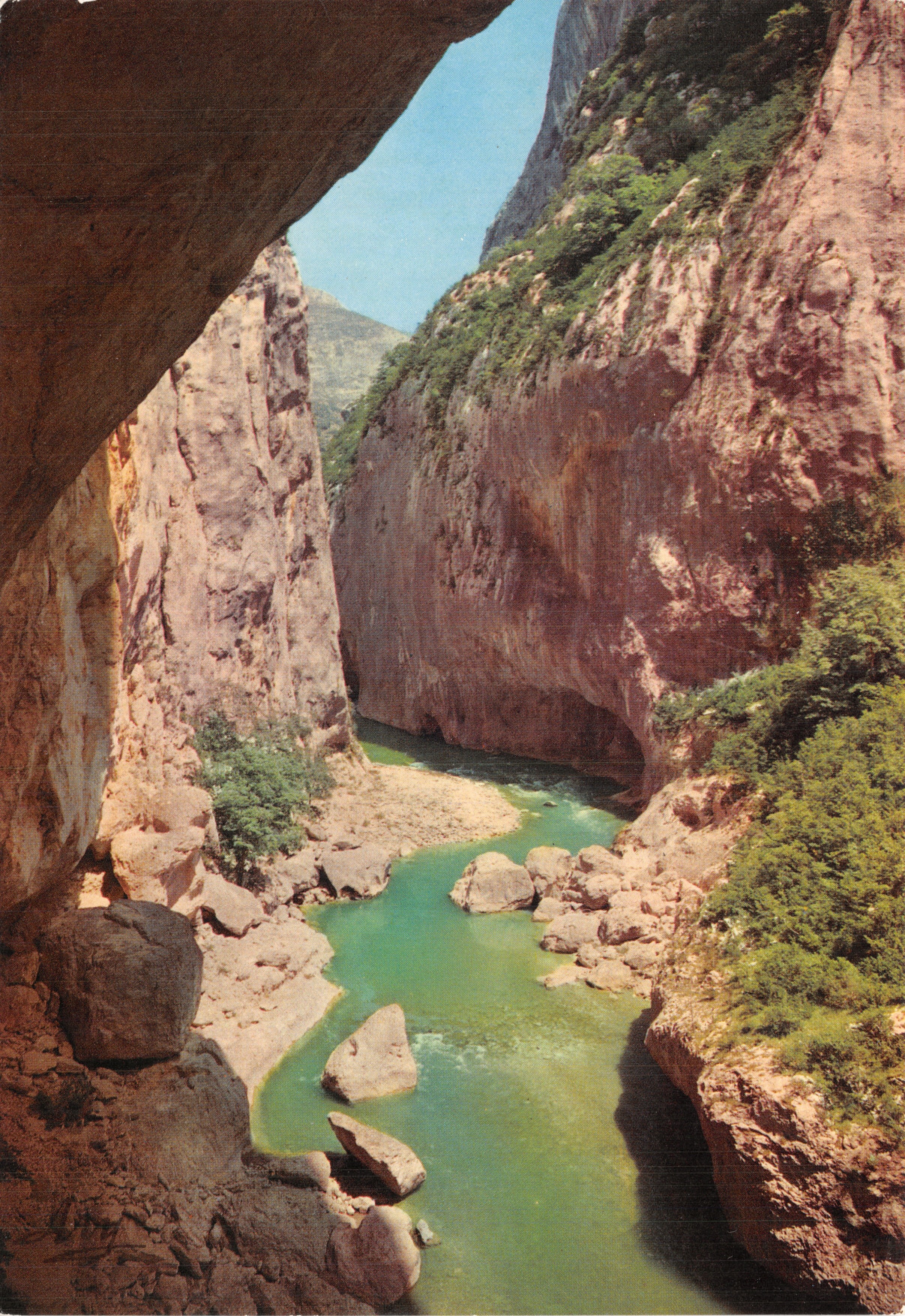 Gorge pittoresche del Verdon — Vista da una gola — Edizione TARDY, Stampa a Marsiglia