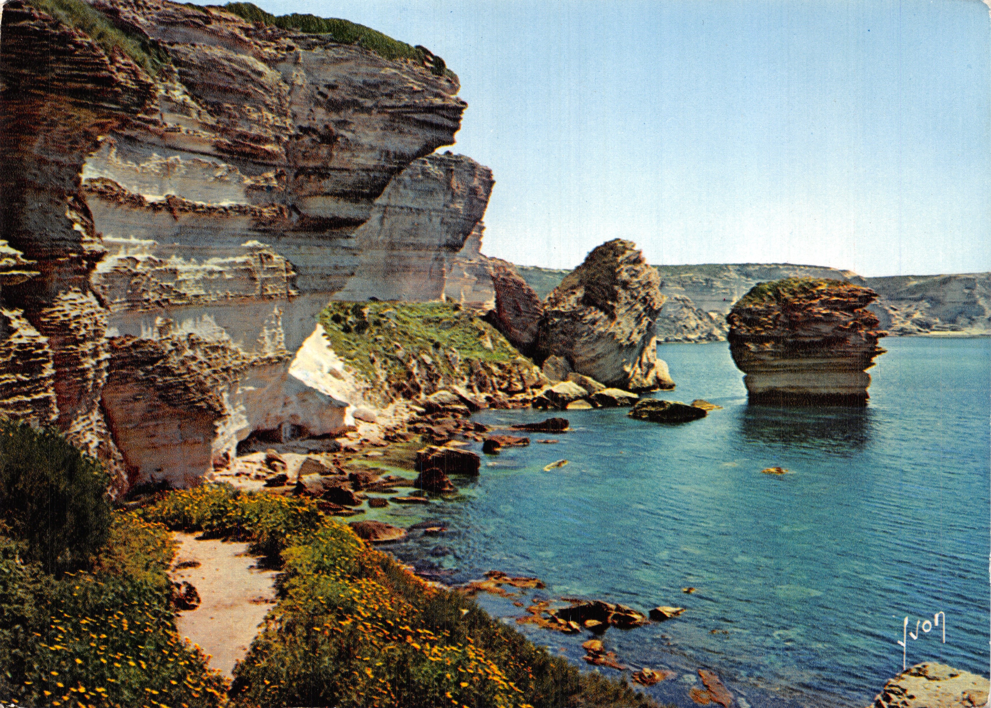 Bonifacio — verticale kliffen en « Grain de sable » — Éditions d'art Yvon