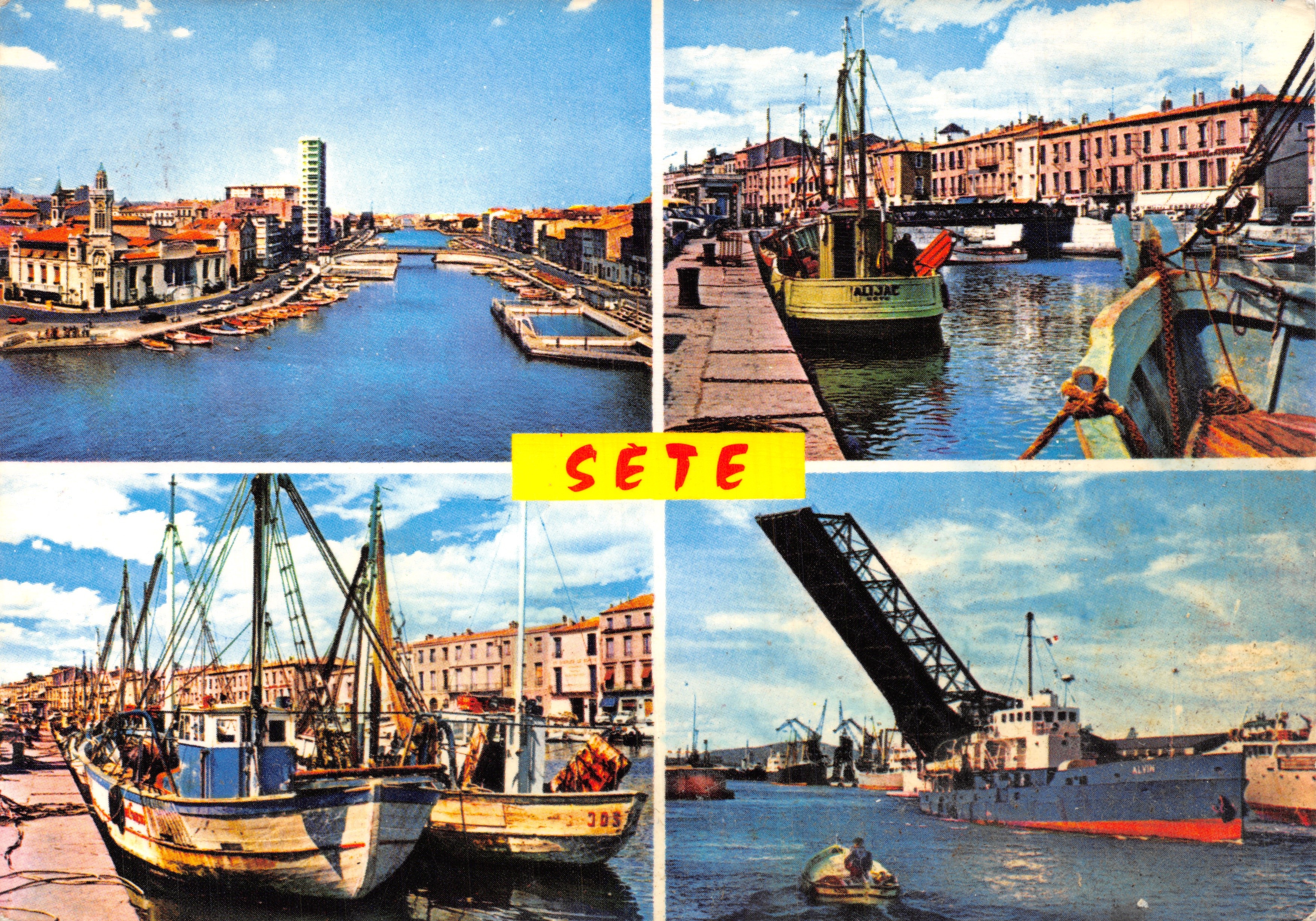 Sète — view of the port and the canal — Editions S.E.P.T