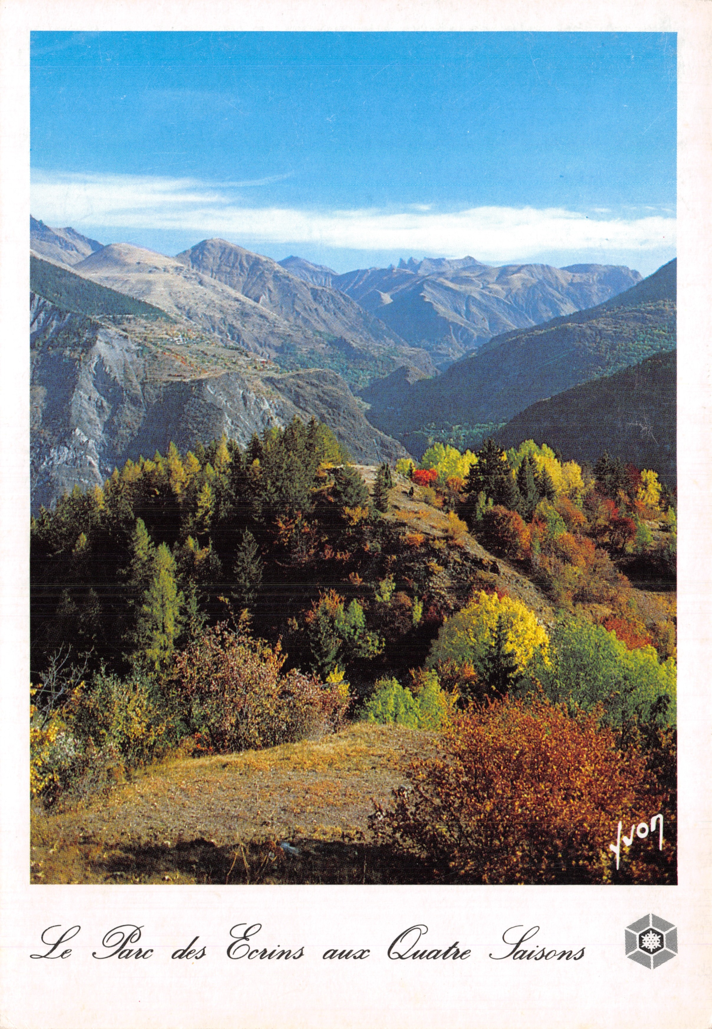 Il Parco degli Écrins in quattro stagioni — panorama da Villard Notre Dame, edito da Yvon