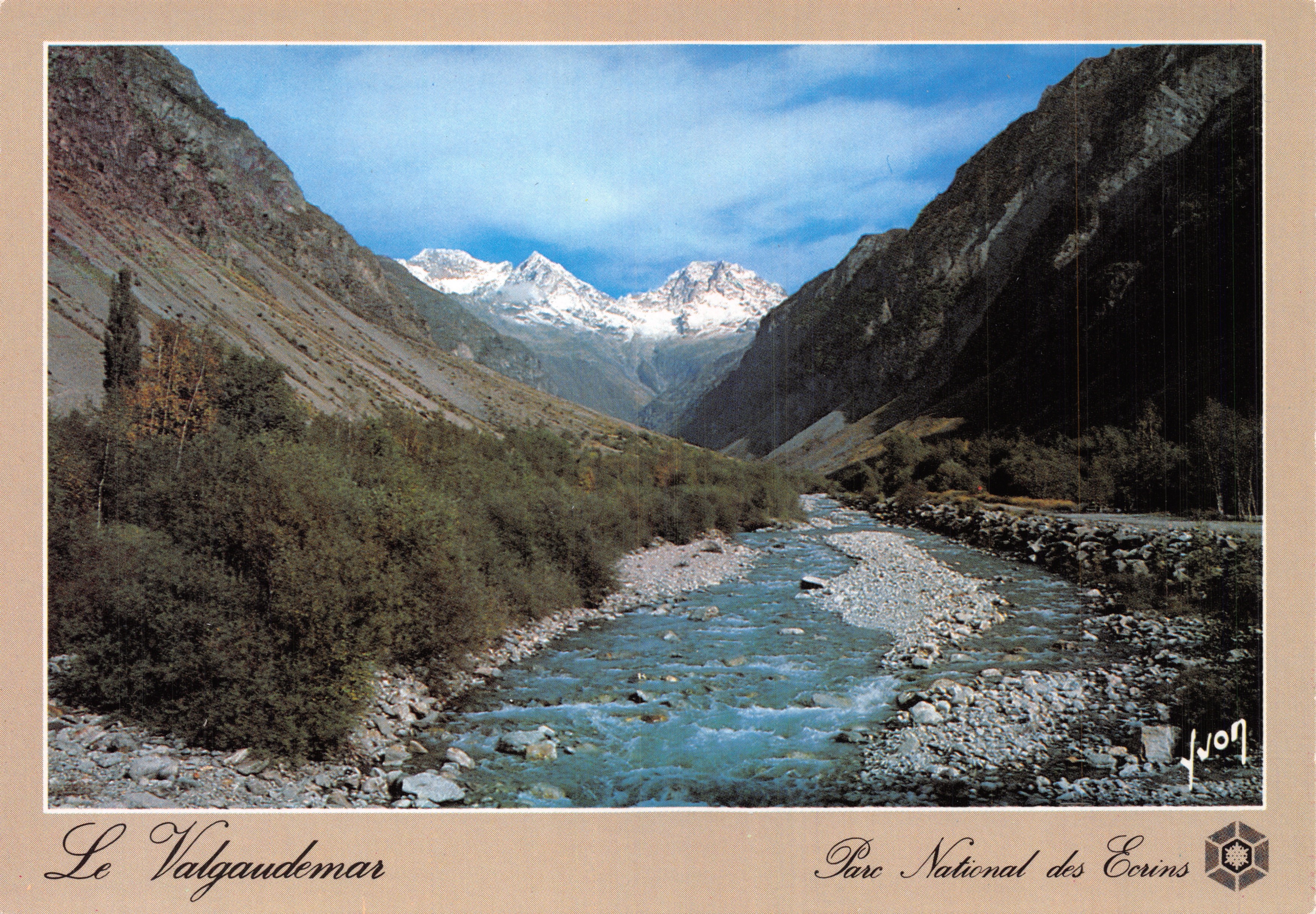Der Valgaudemar — Ansicht des Flusses im Nationalpark Écrins — Verlag Yvon, Nr. 10 00 7522