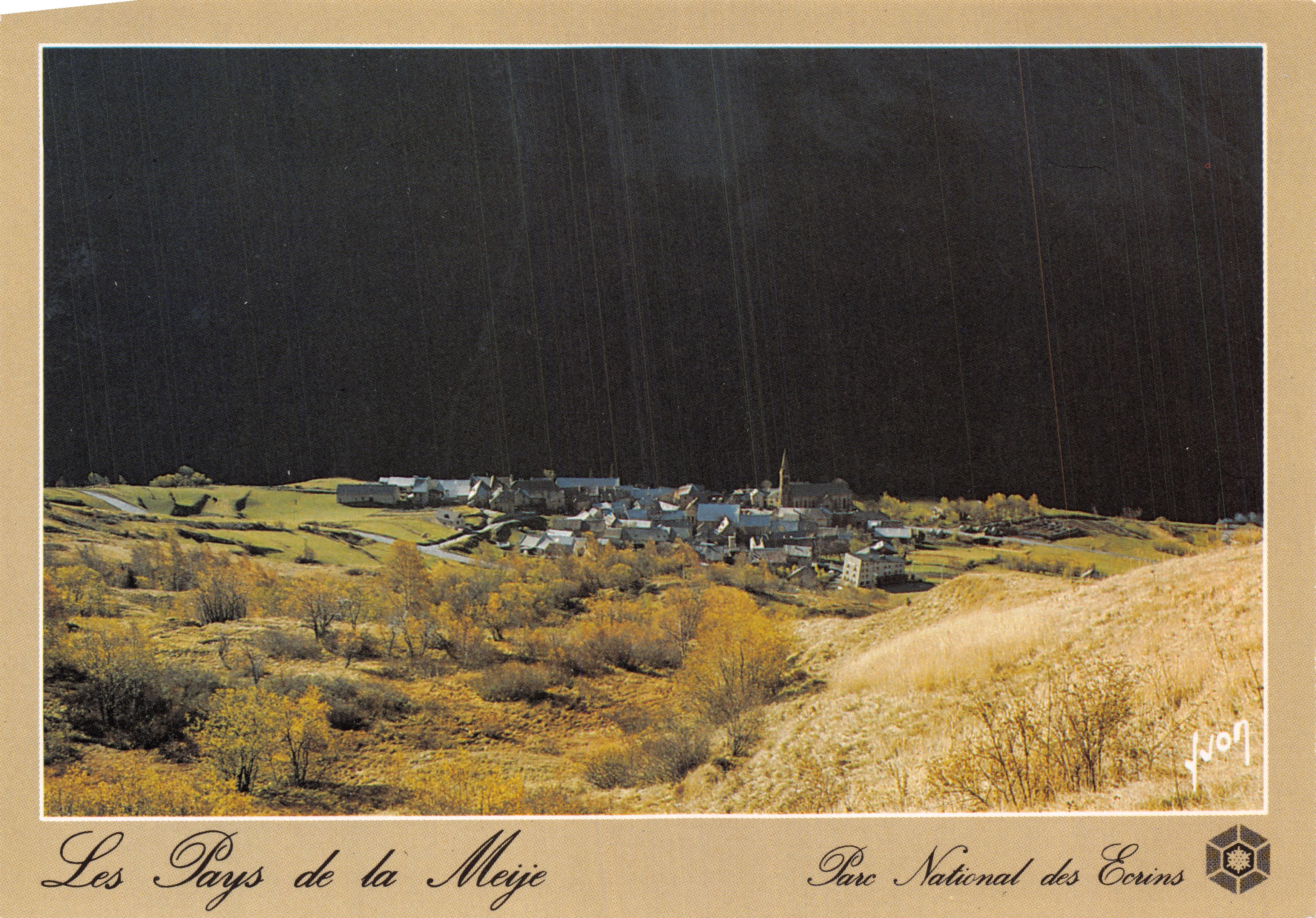 I Paesi della Meije — vista panoramica del villaggio nel Parco Nazionale degli Écrins — editore Yvon