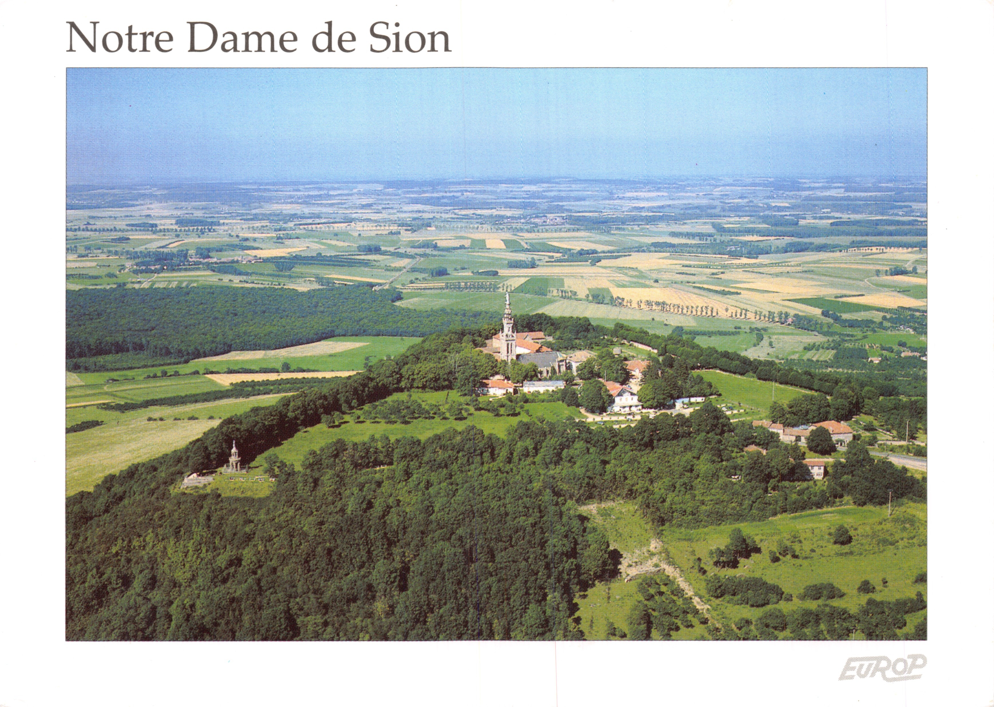 Notre Dame de Sion — vista aerea del pellegrinaggio — Editions Europ