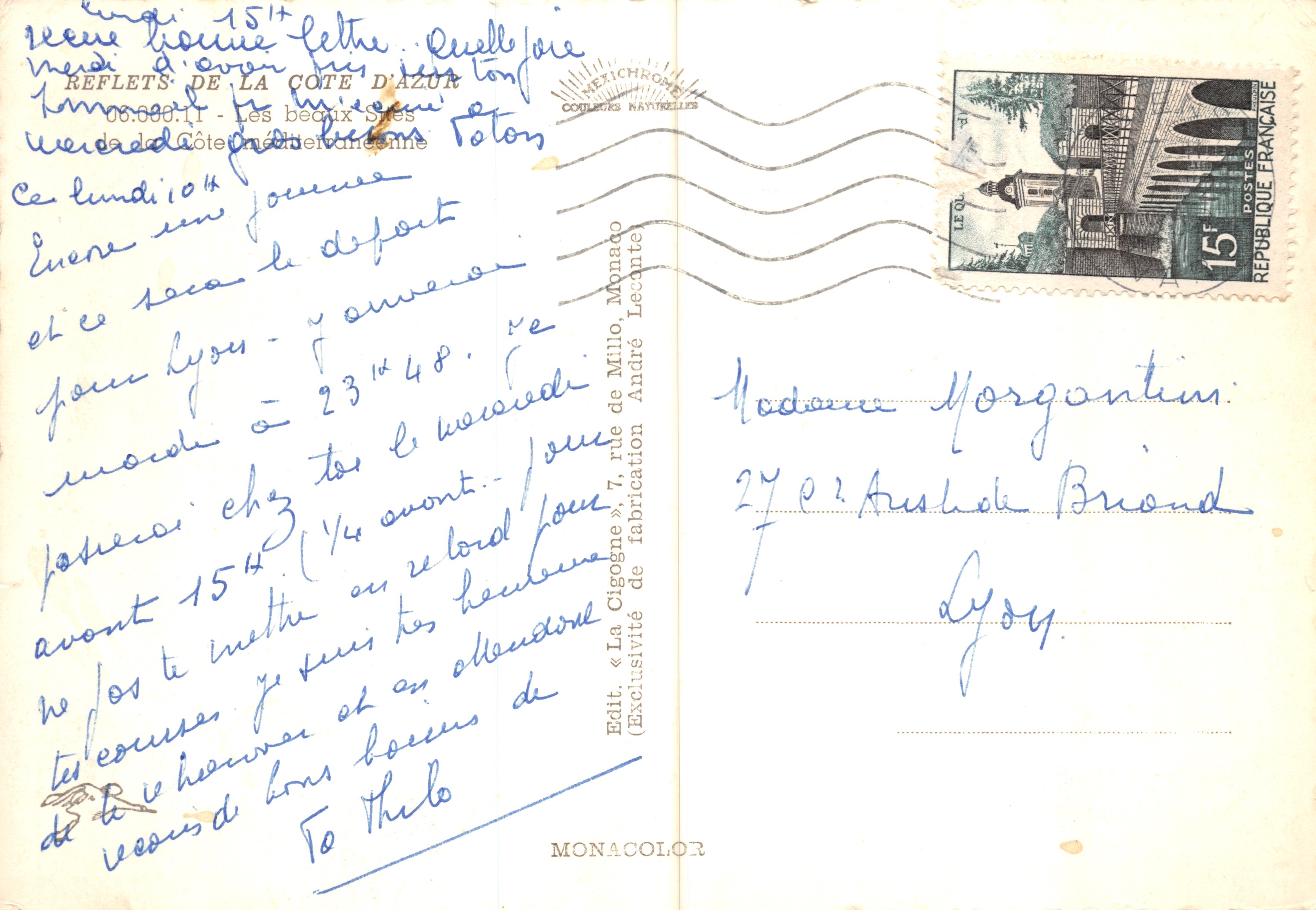Coastal Garden — view of La Cigogne — publisher LA CIGOGNE — Back