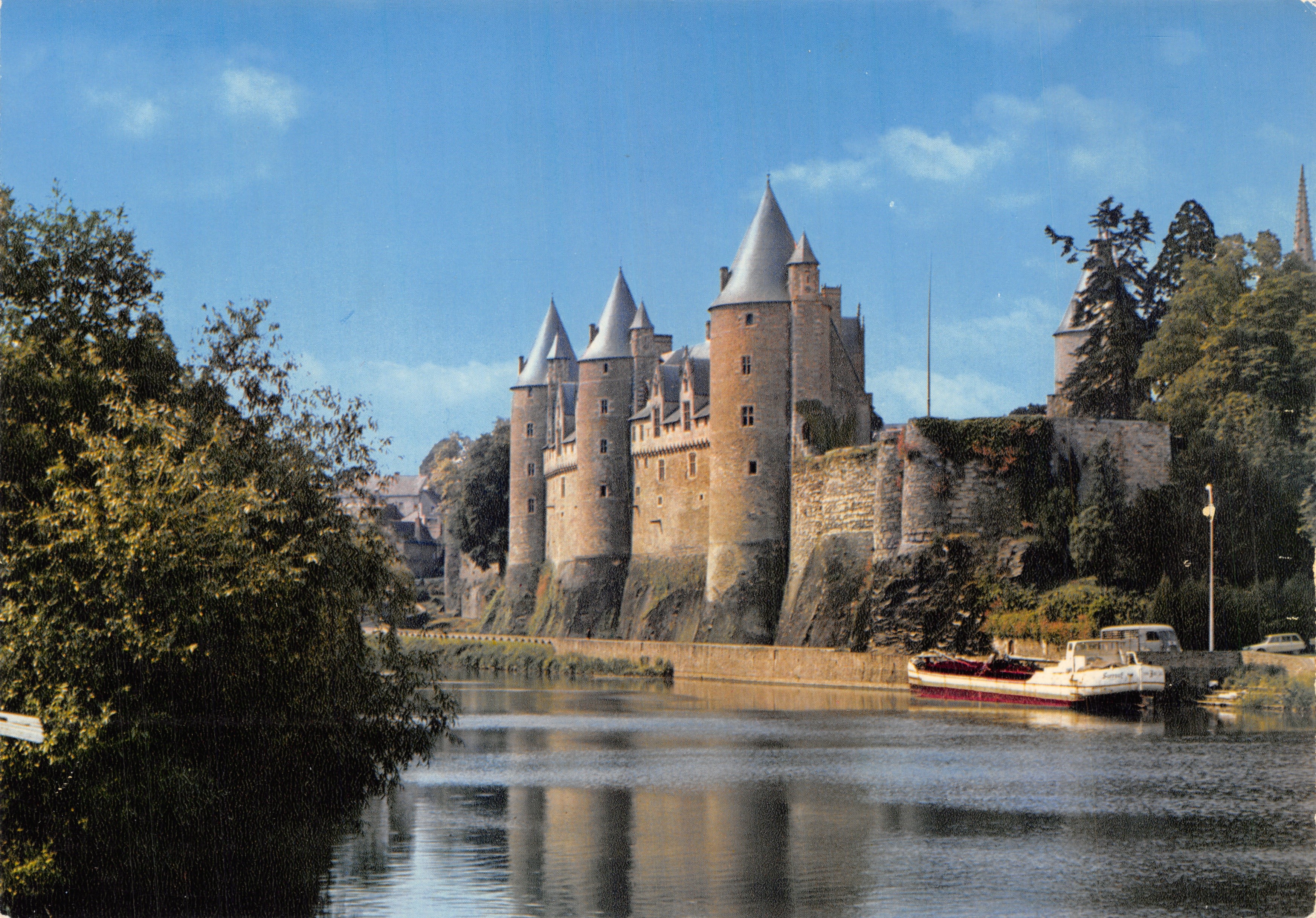 Josselin (Morbihan) — Castello sulla riva della Vilaine — Editore Combier