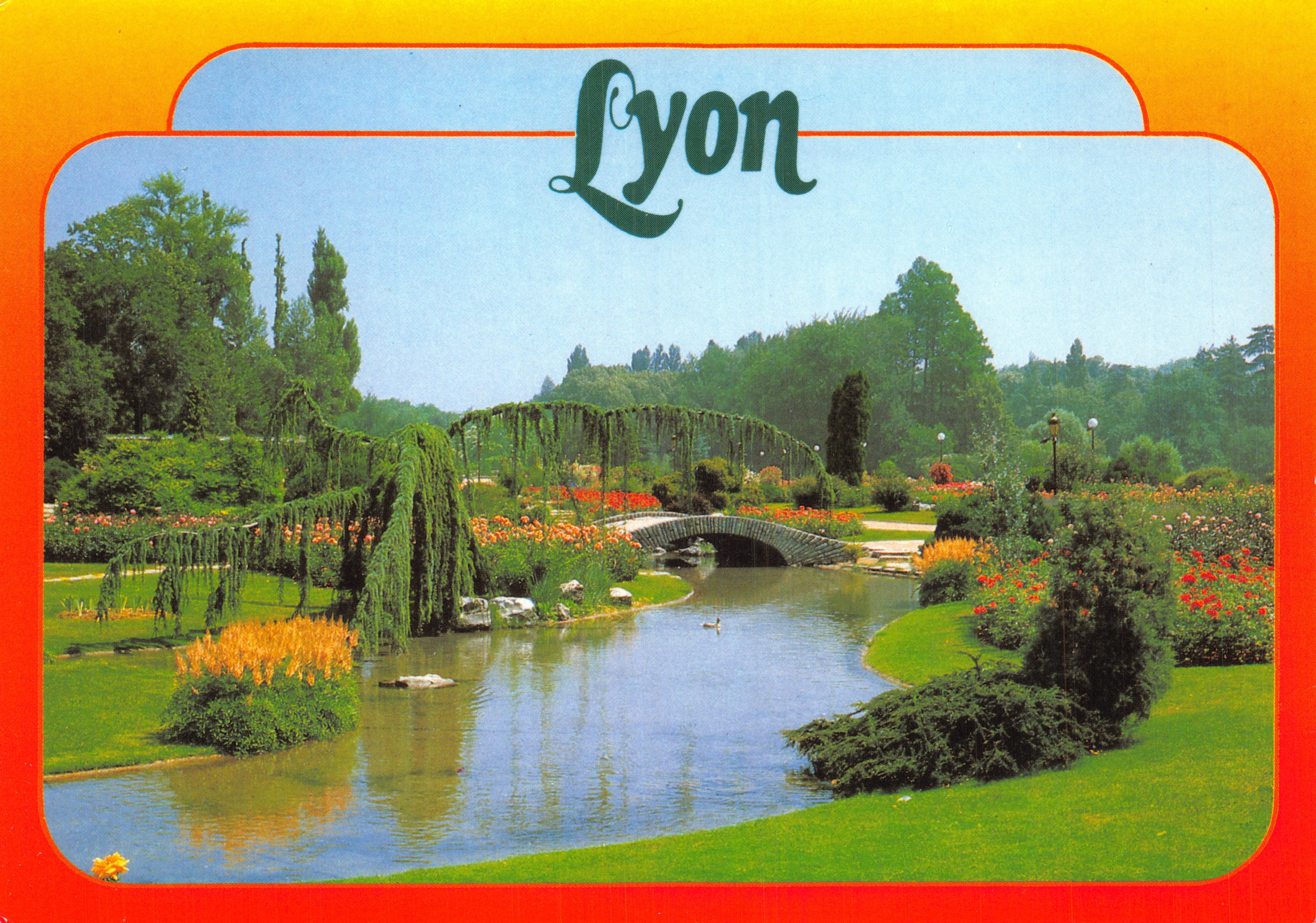 Lyon — Park de la Tête d'Or — Rozenpark — Uitgever CREATION-CLIO, CAP VAISE