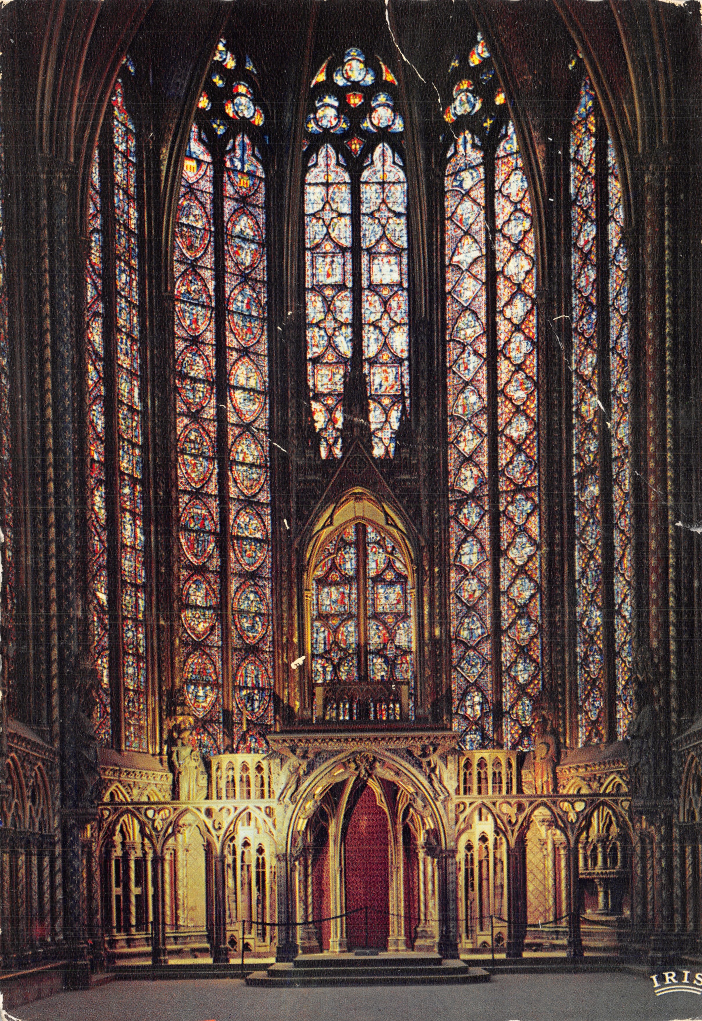 Die Heilige Kapelle — Glasfenster der oberen Kapelle — Verlag CHANTAL, Paris