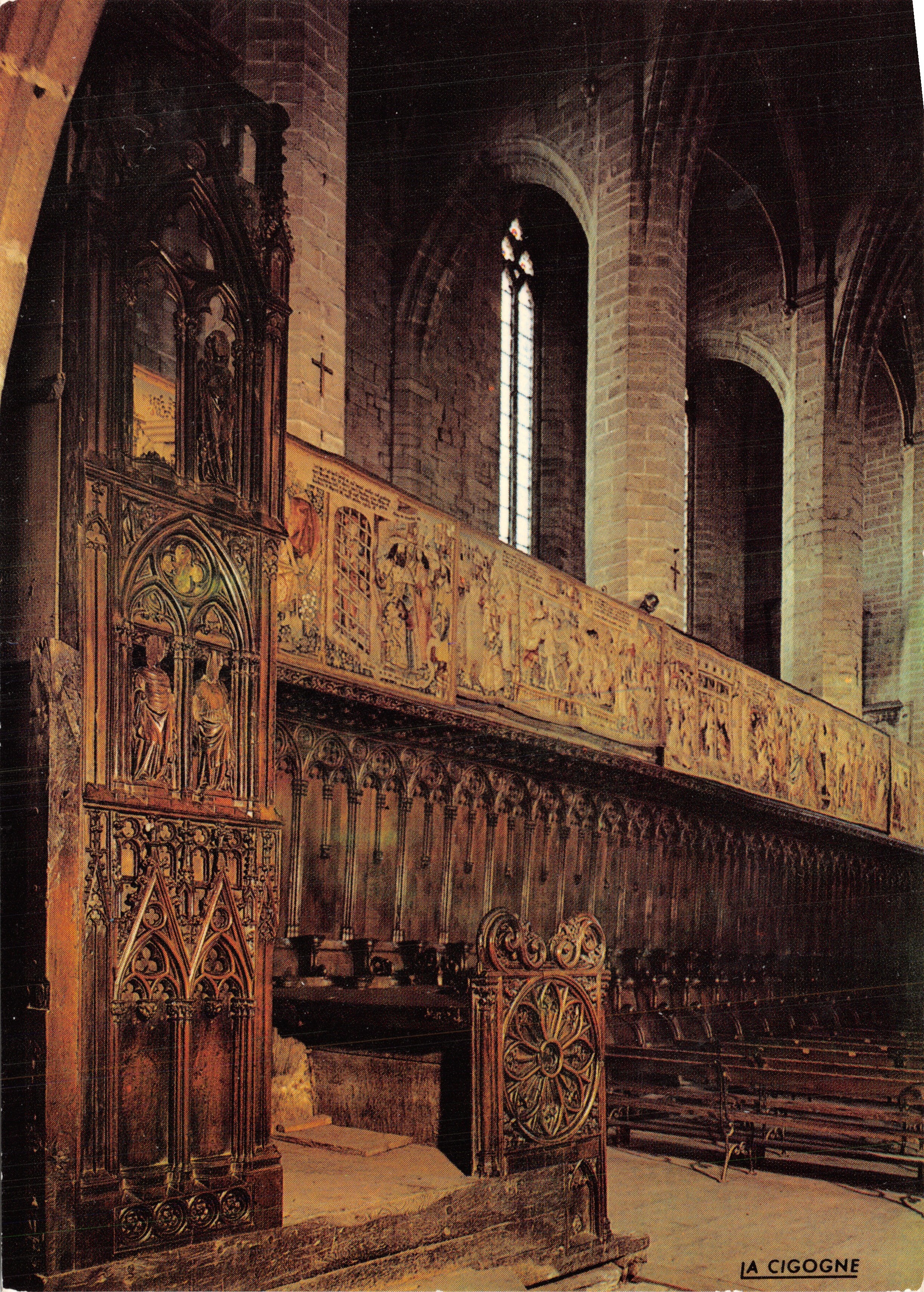 Église Abbatiale Saint-Robert — Les stalles du chœur des moines (XVe s.) — Éditions 'LA CIGOGNE' n°43.048.95