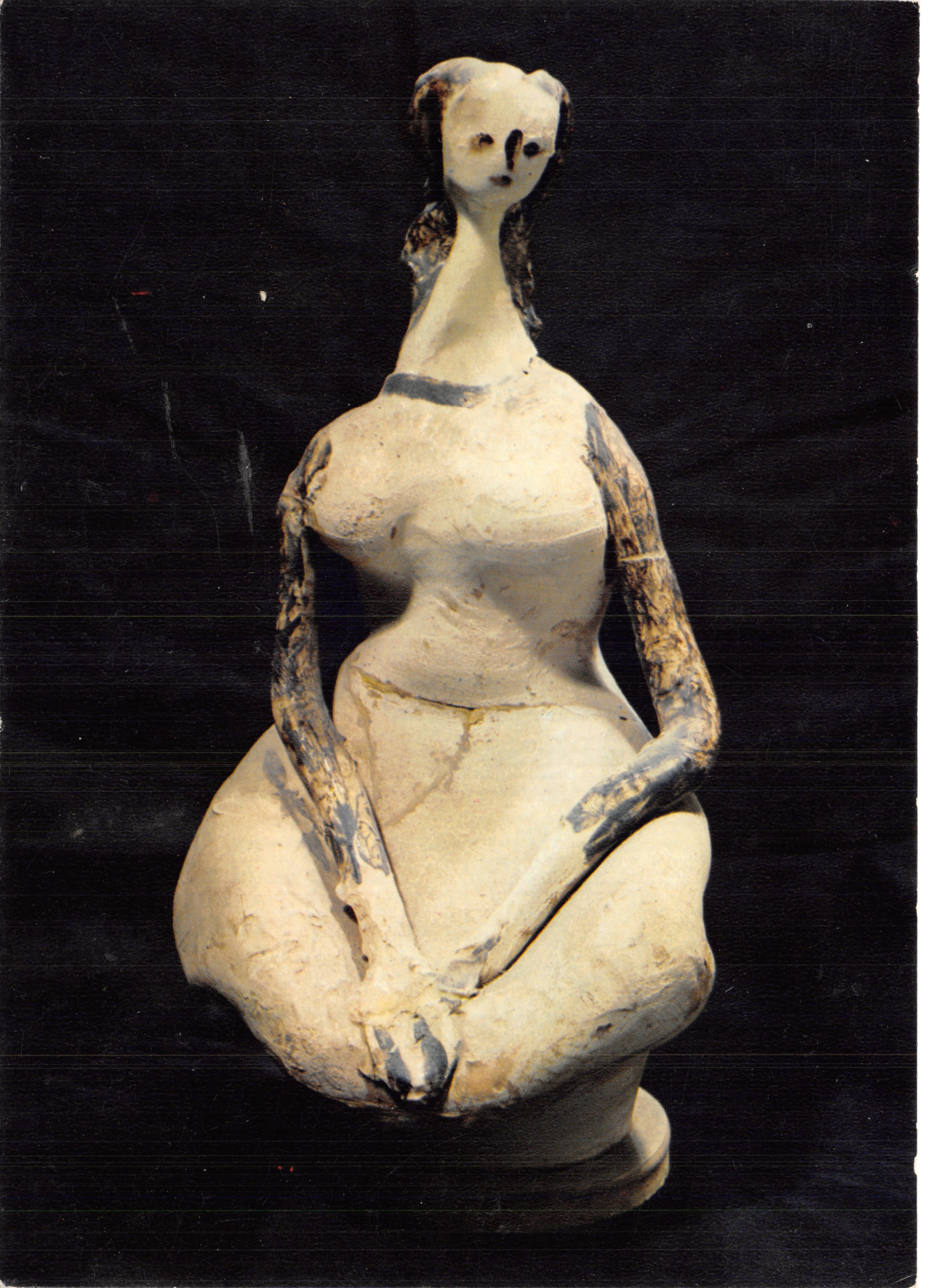 Statuina con piedi di cervo — Ceramica (Dono di Picasso) — Éditions d'art Yvon, Paris