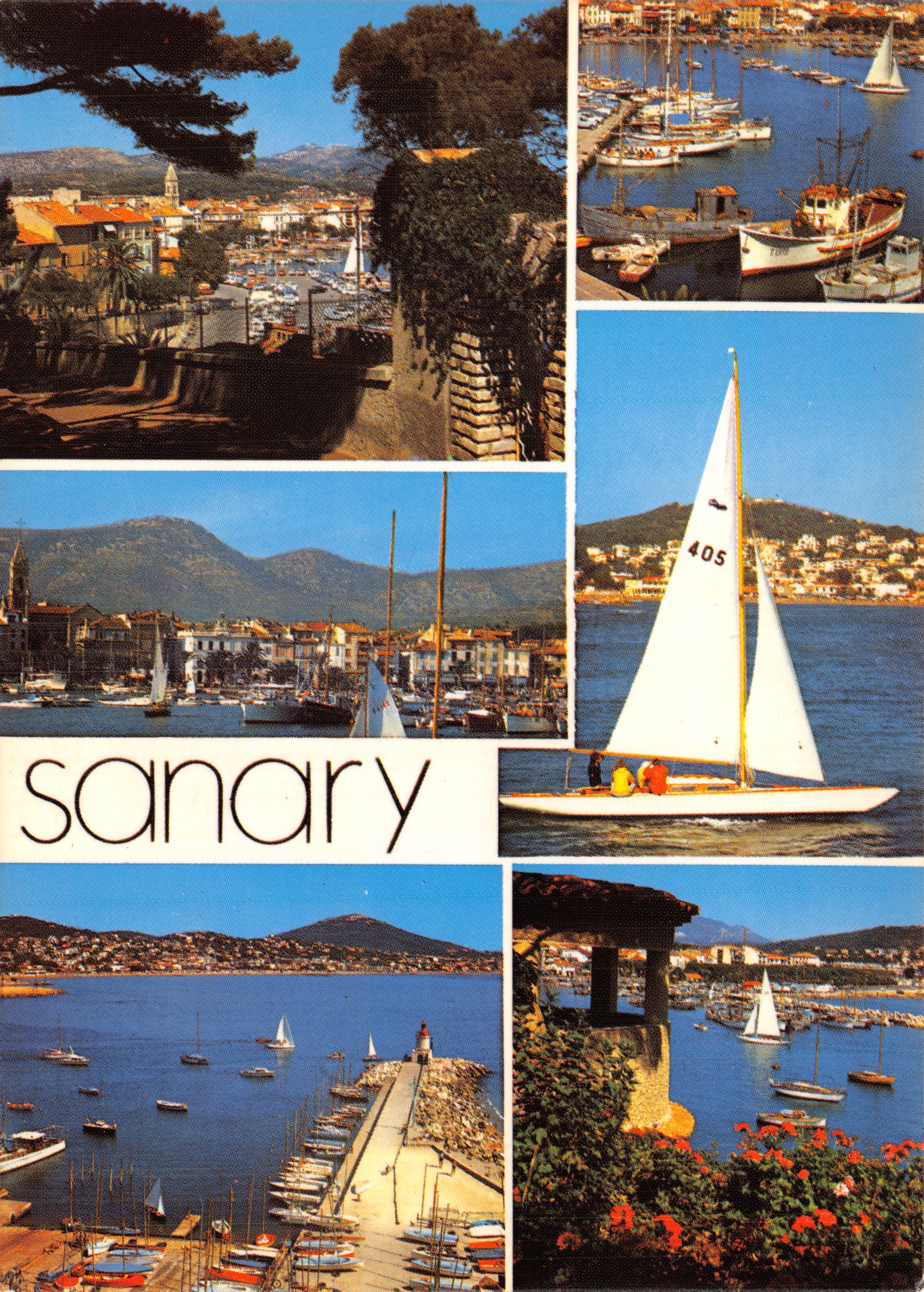 Sanary-sur-Mer — vista panorámica del puerto y las montañas — Les Éditions Interdite