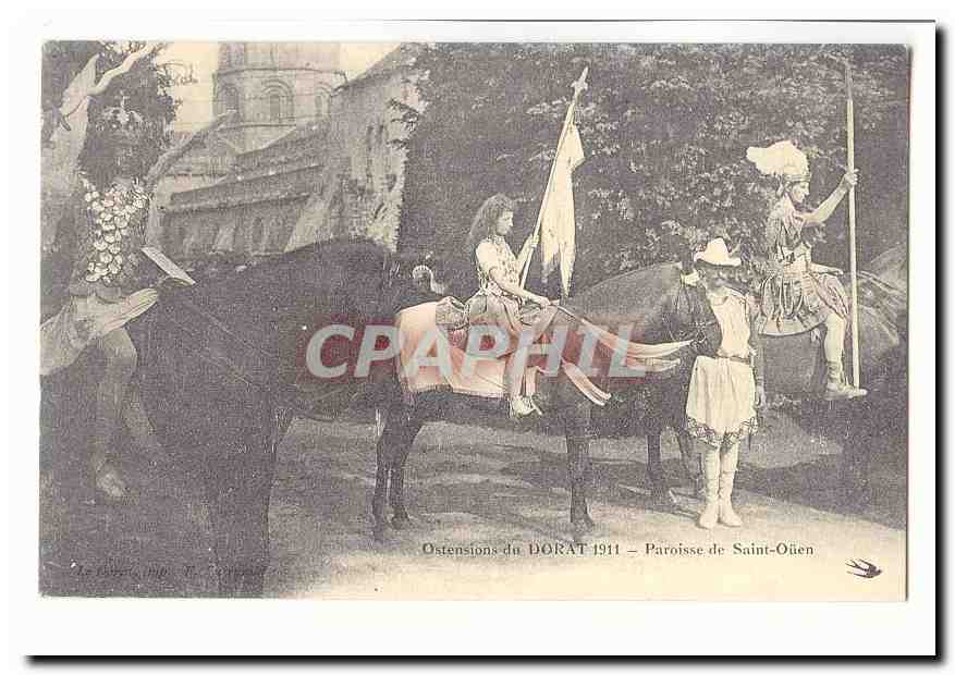 Ostensions du Dorat 1911 CPA Paroisse de Saint Ouen (reproduction)