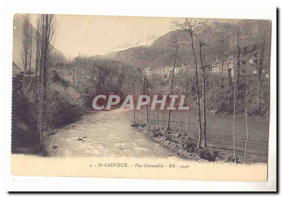 Saint sauveur CPA Vue d'ensemble