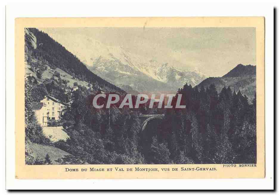 CPA Dome du Miage et val de Montjoie vus de Saint Gervais