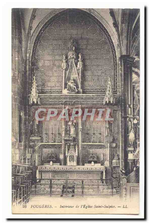 Fougères — Intérieur de l'Église Saint-Sulpice — LL