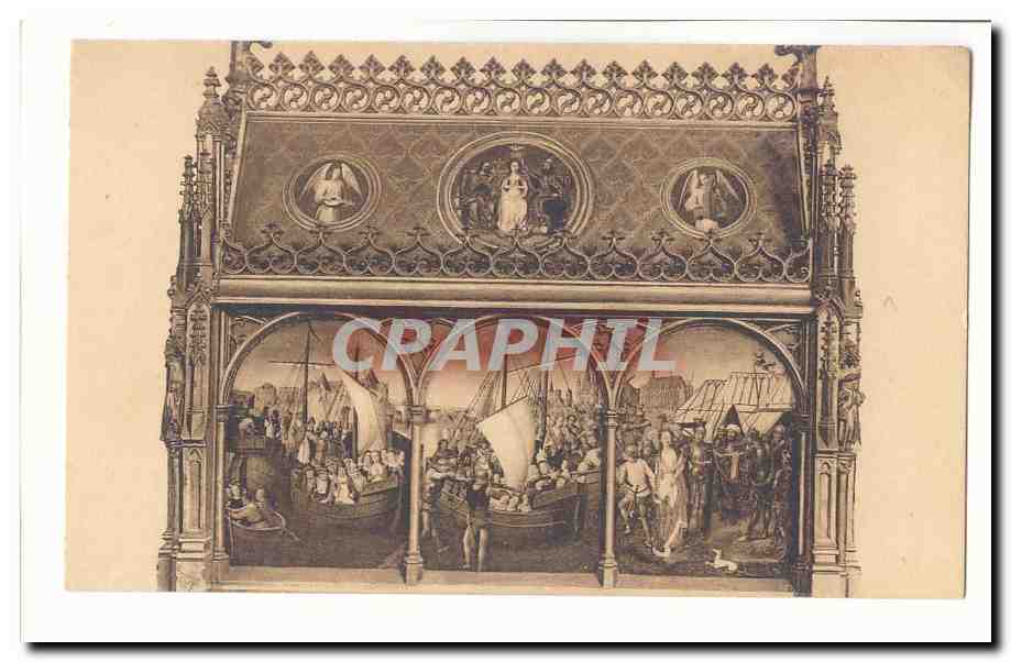 Memling CPA La chasse sainte ursule Bruges Hopital Saint Jean