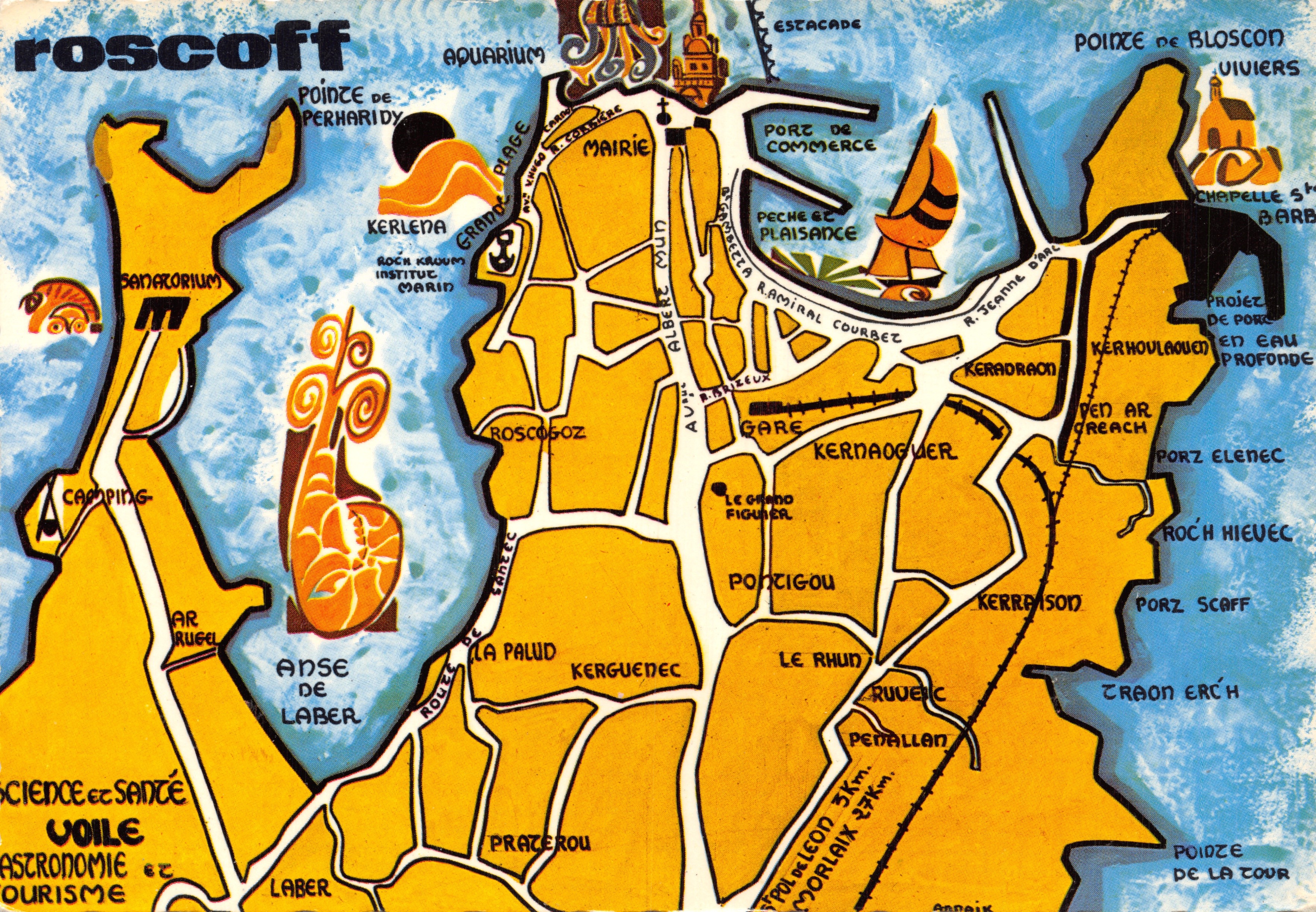 Roscoff — Cartolina turistica illustrata — Editions JOS