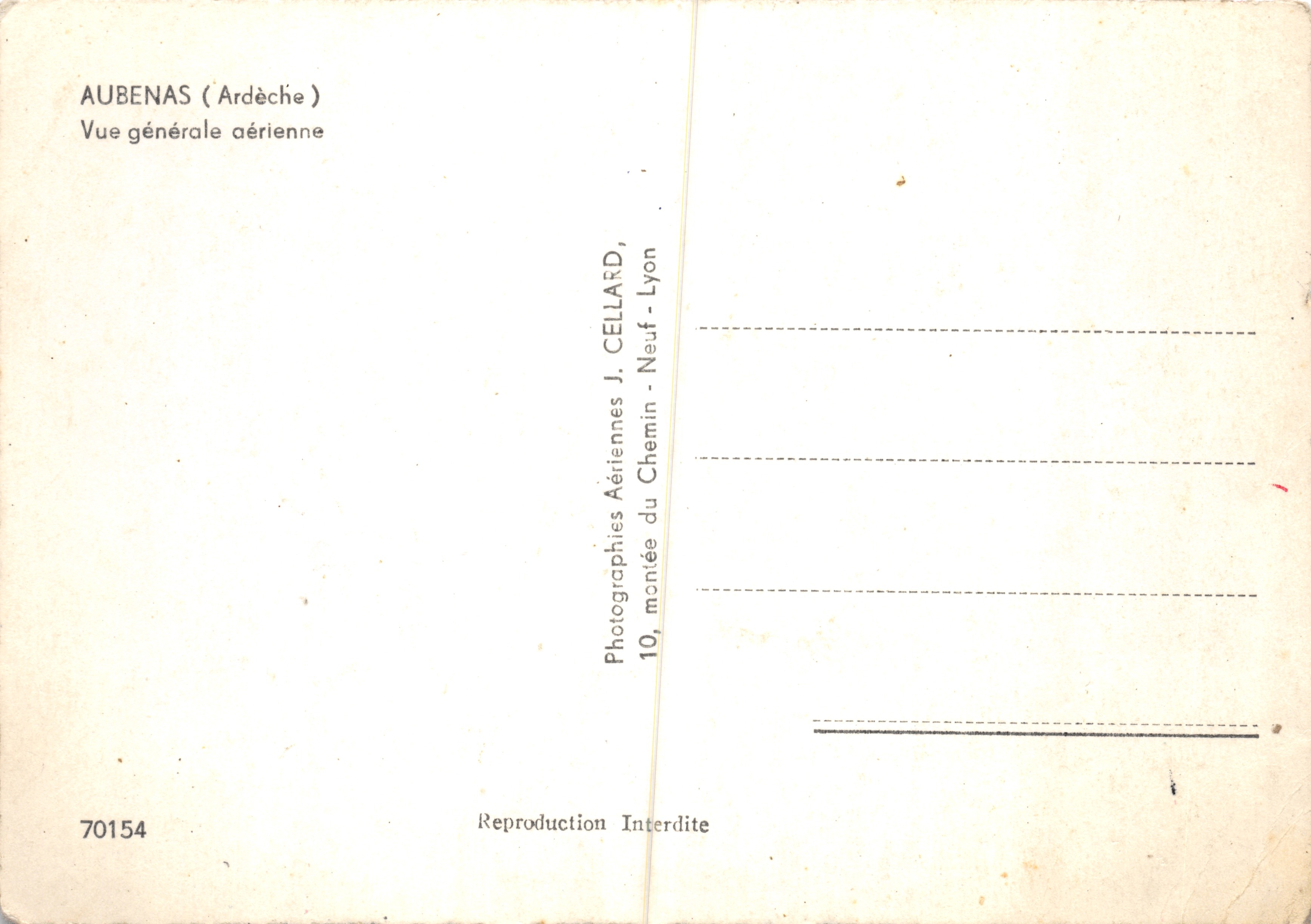 Aubenas (Ardèche) — vista general aérea — J. Cellard, Lyon — Reverso