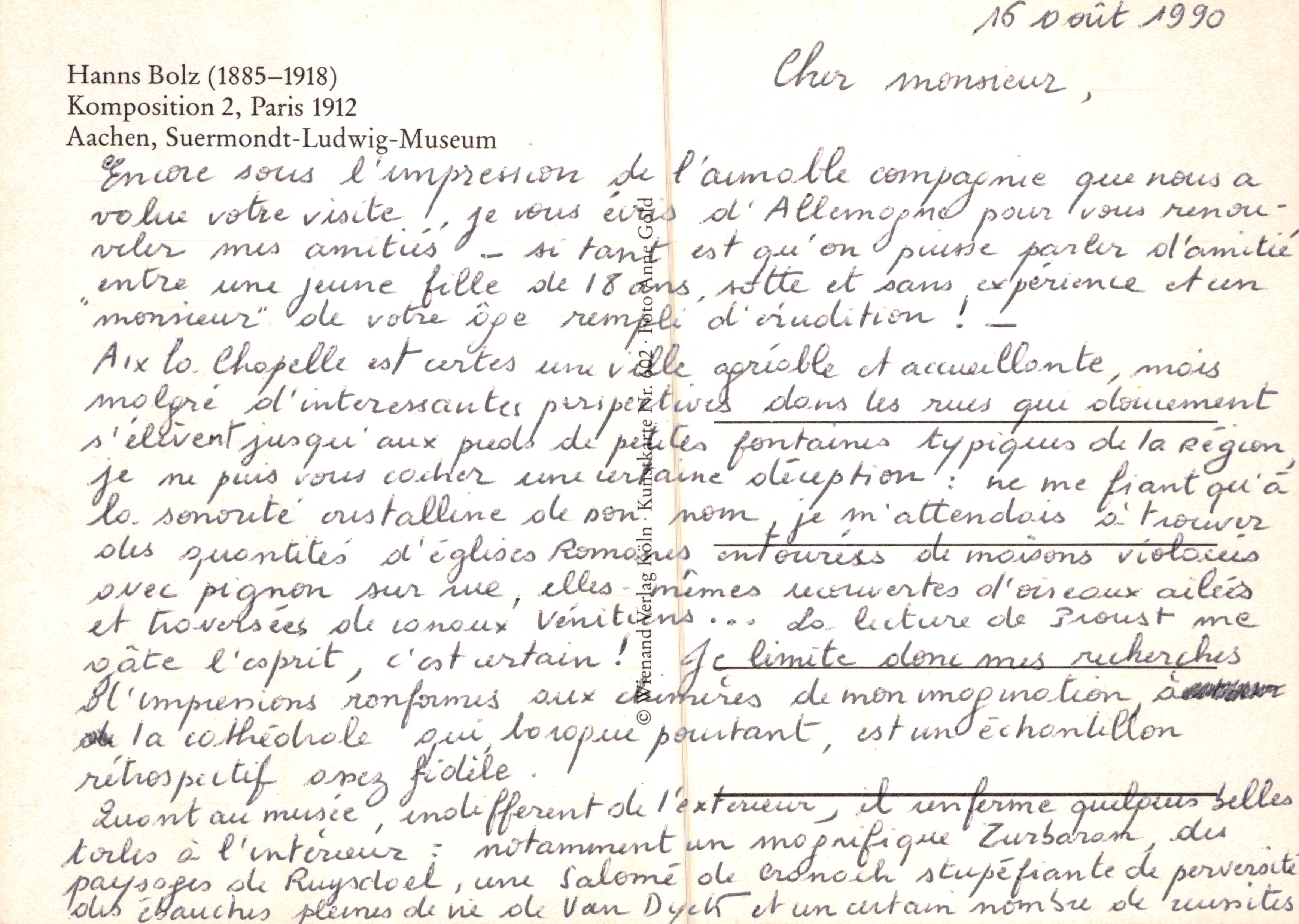Composition 2 — Paris 1912 — éditeur : Ferdinand Kerlag (Köln) — Achterkant
