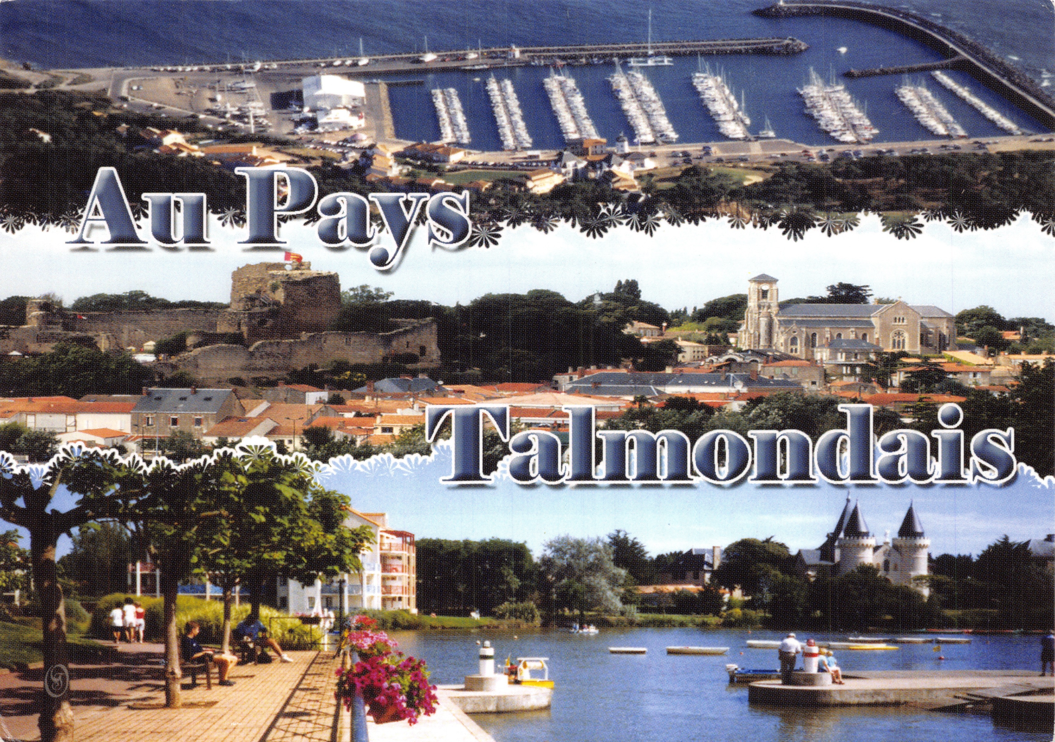 In Terra di Talmondaïs — vista panoramica del porto, della chiesa e del castello — Harrys Éditions n° 376