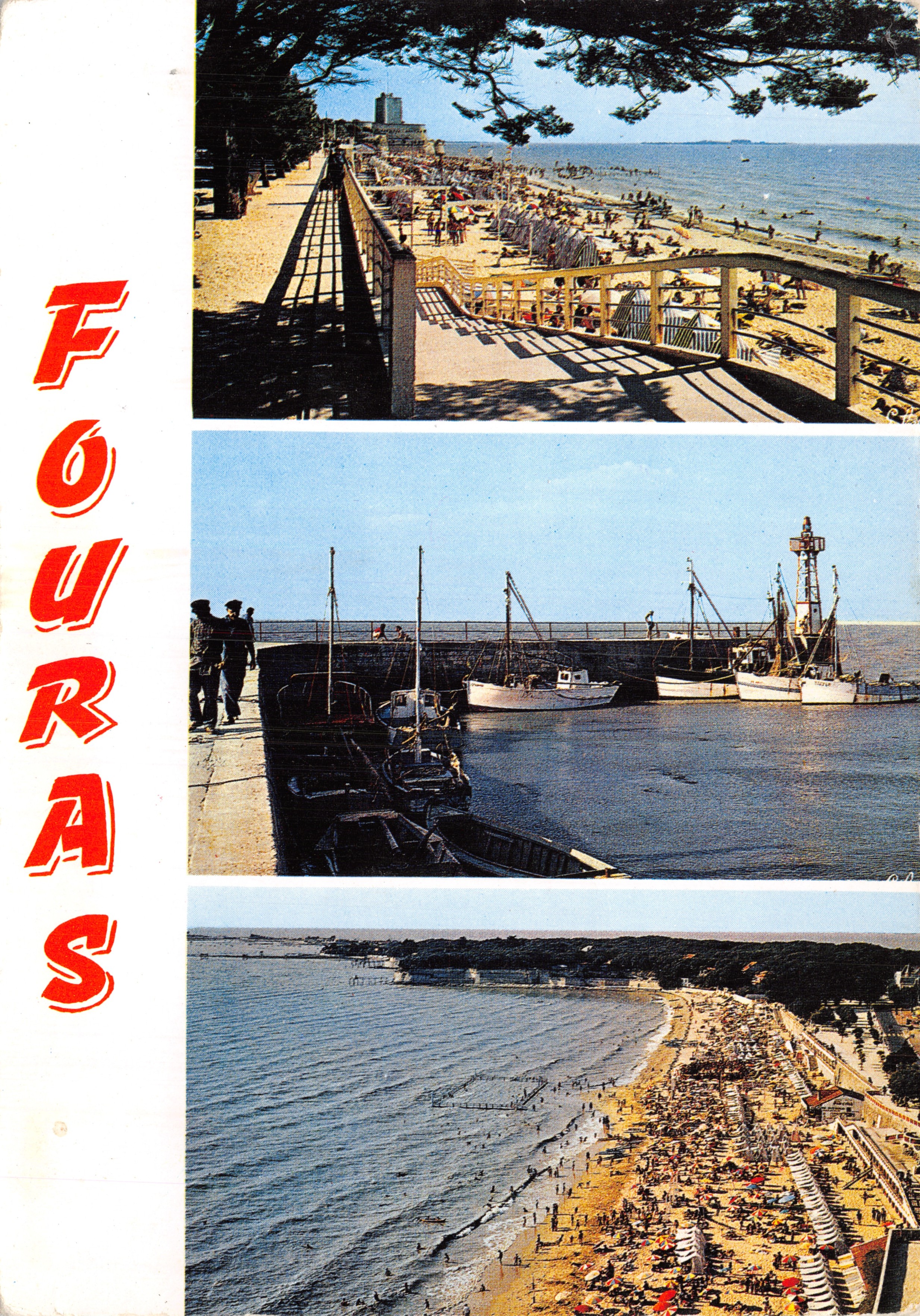 Fouras — weergave van het strand, haven en stad — uitgever L. Chatagneau, n° 2579