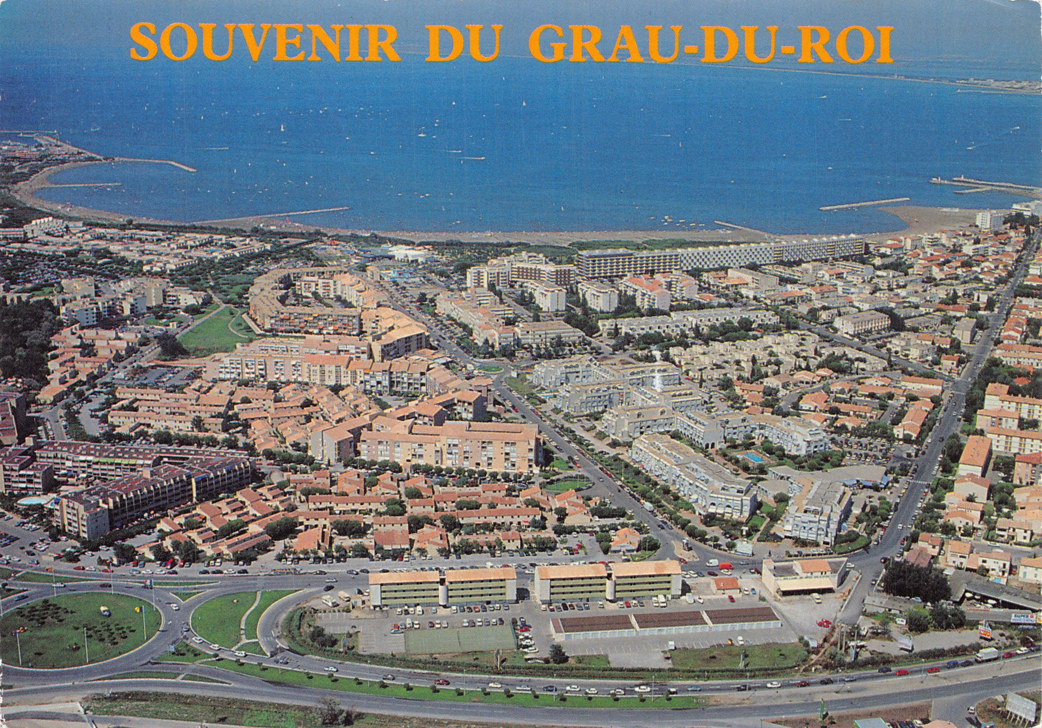 Vista aerea di Grau-du-Roi — Ricordo di Grau-du-Roi, editore D. Payan