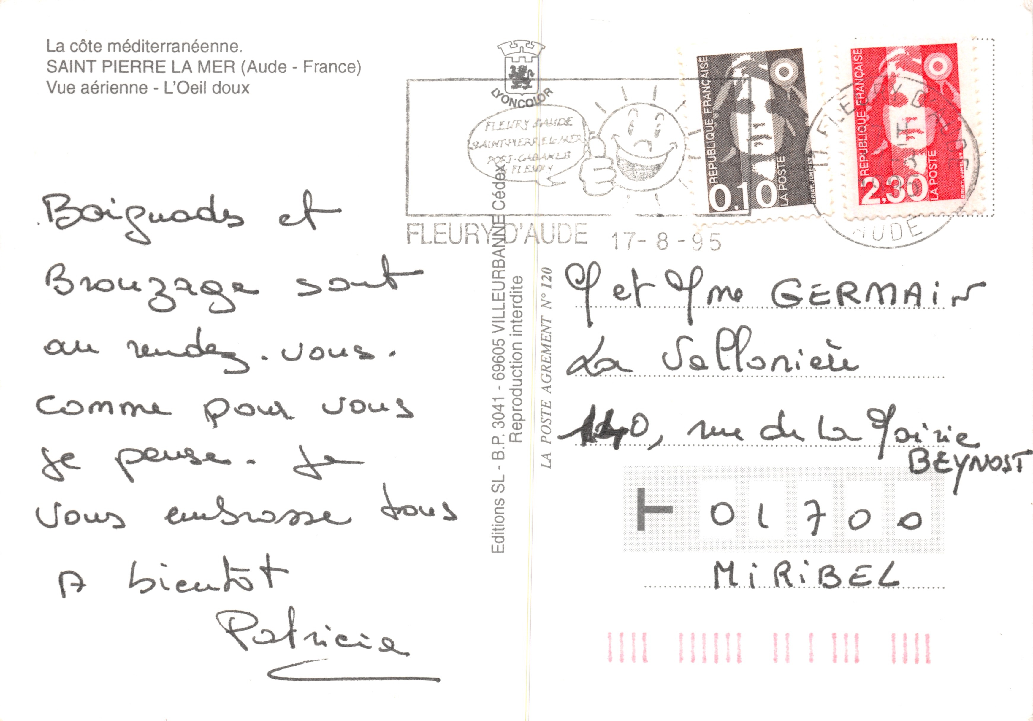 Saint Pierre la Mer — vista aerea e paesaggi — Éditions FLEURY D'AUDE — Verso