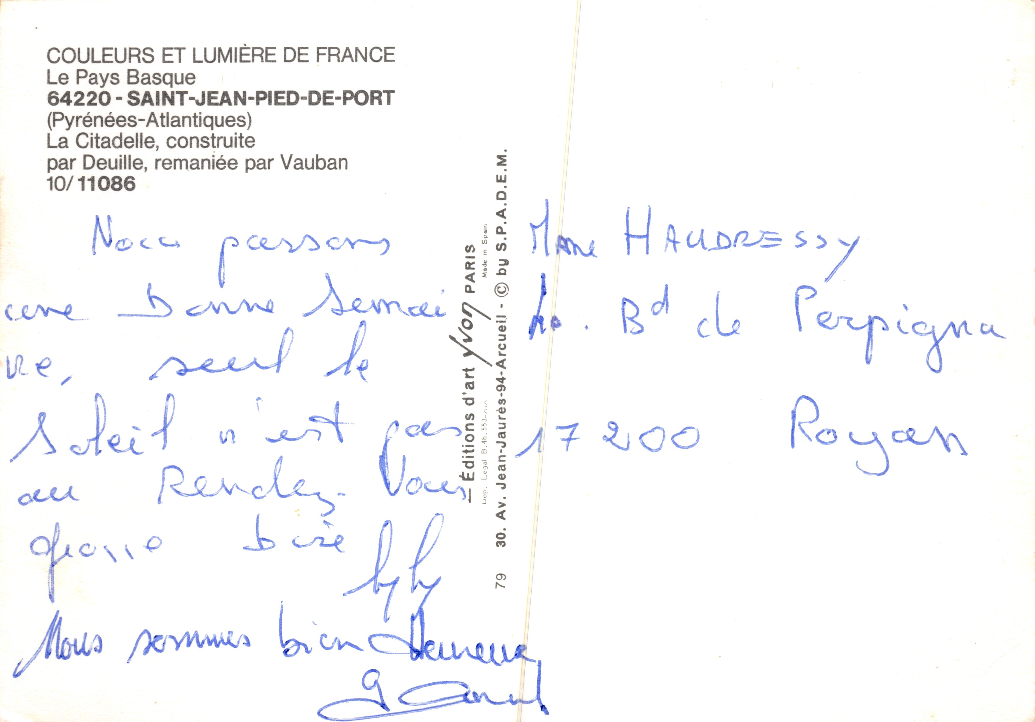 Twierdza — zbudowana przez Deuille, przebudowana przez Vaubana — Wydawnictwo Jean-Jaurès-94-Arcueil — Rewers