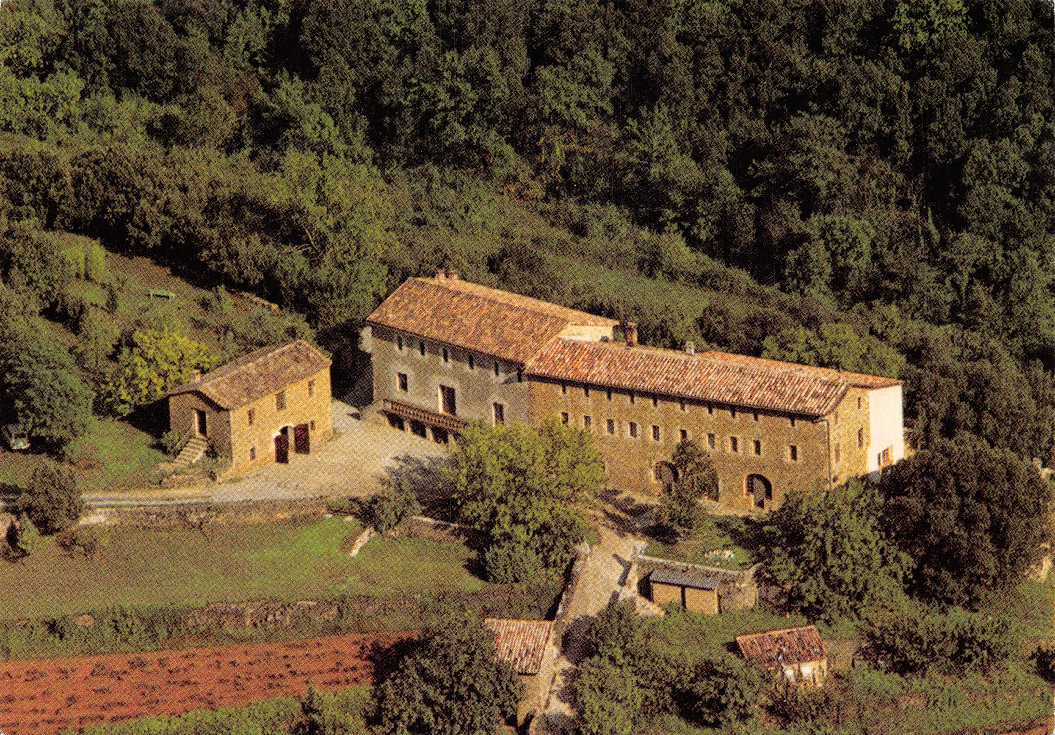 El Monasterio de La Paix Dieu - Cabanoule — vista aérea — Imprenta Lescuyer Lyon