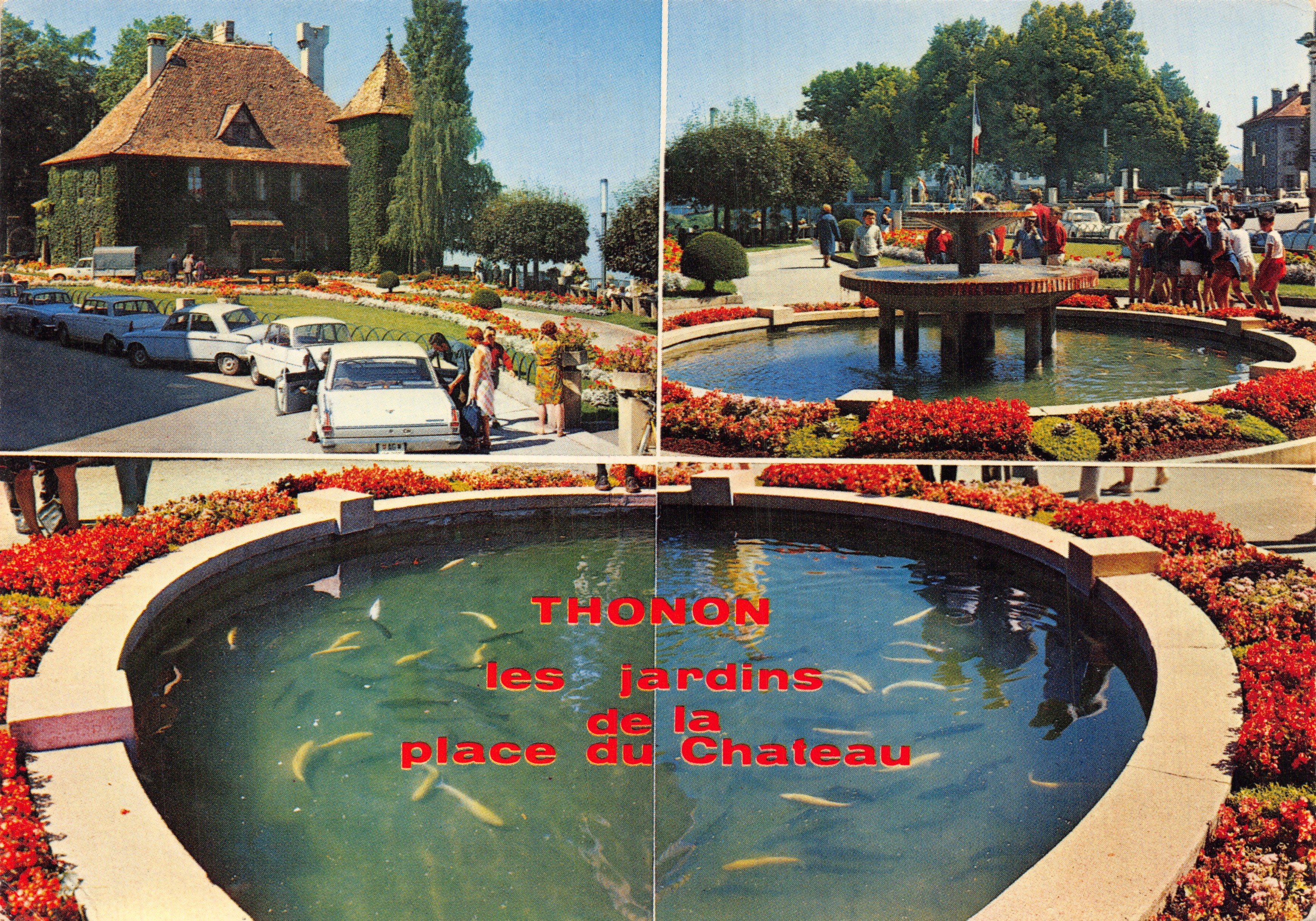 Thonon-les-Bains — les jardins de la place du Château — Éditions J. CELLARD n° E.11090