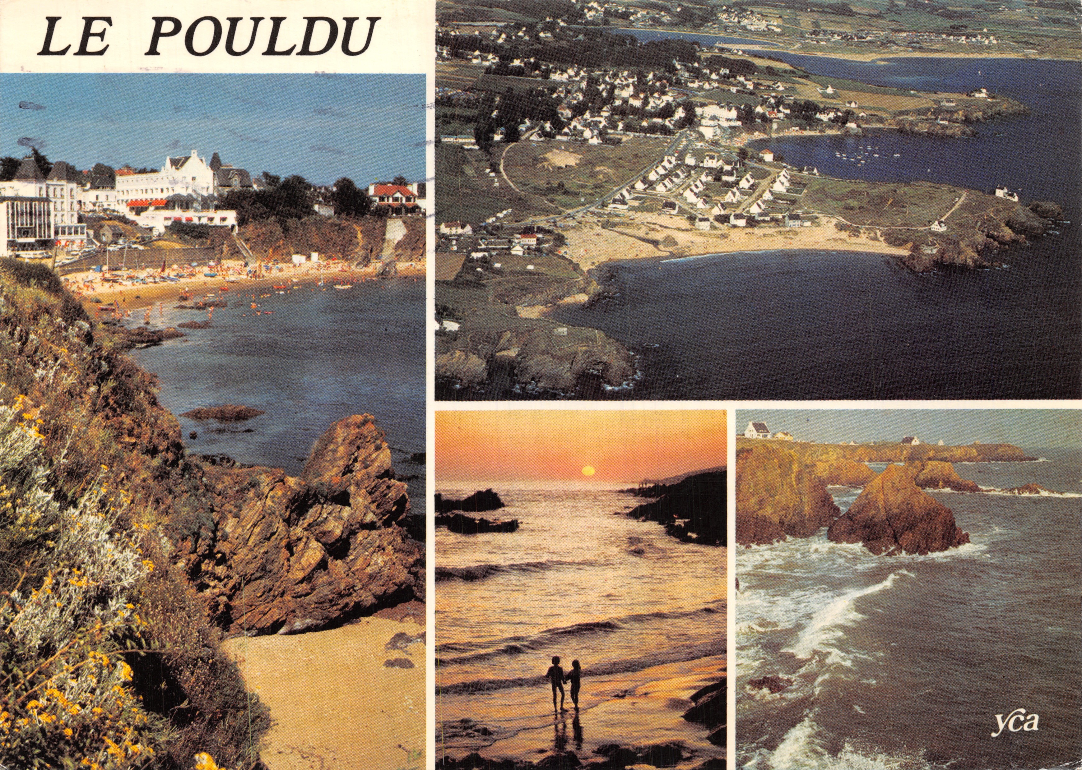 Le Pouldu — vue aérienne et plages — éditeur Y.C.A.