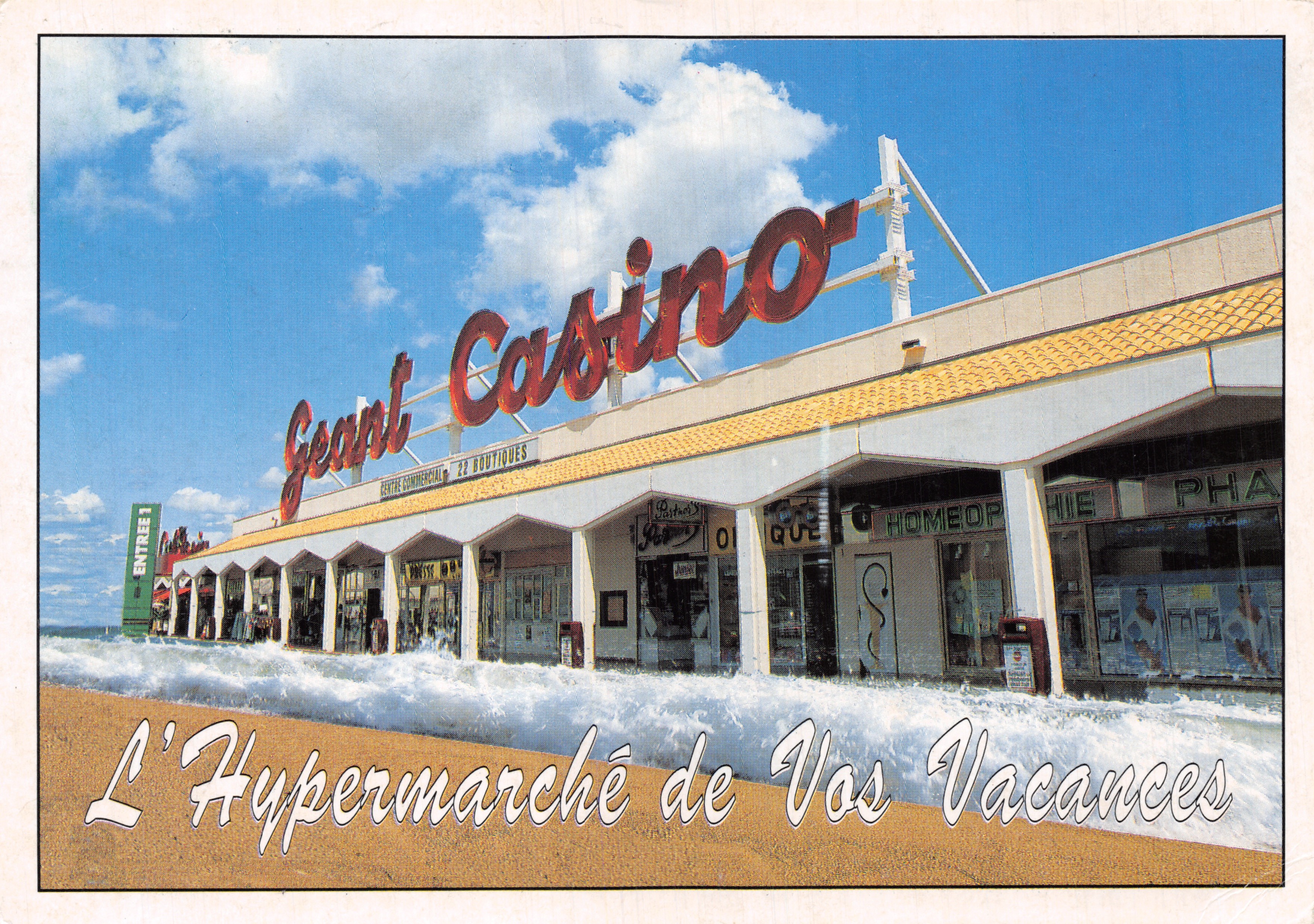Géant Casino — Centro comercial con 22 tiendas — Editor VAL Graphic - Francia
