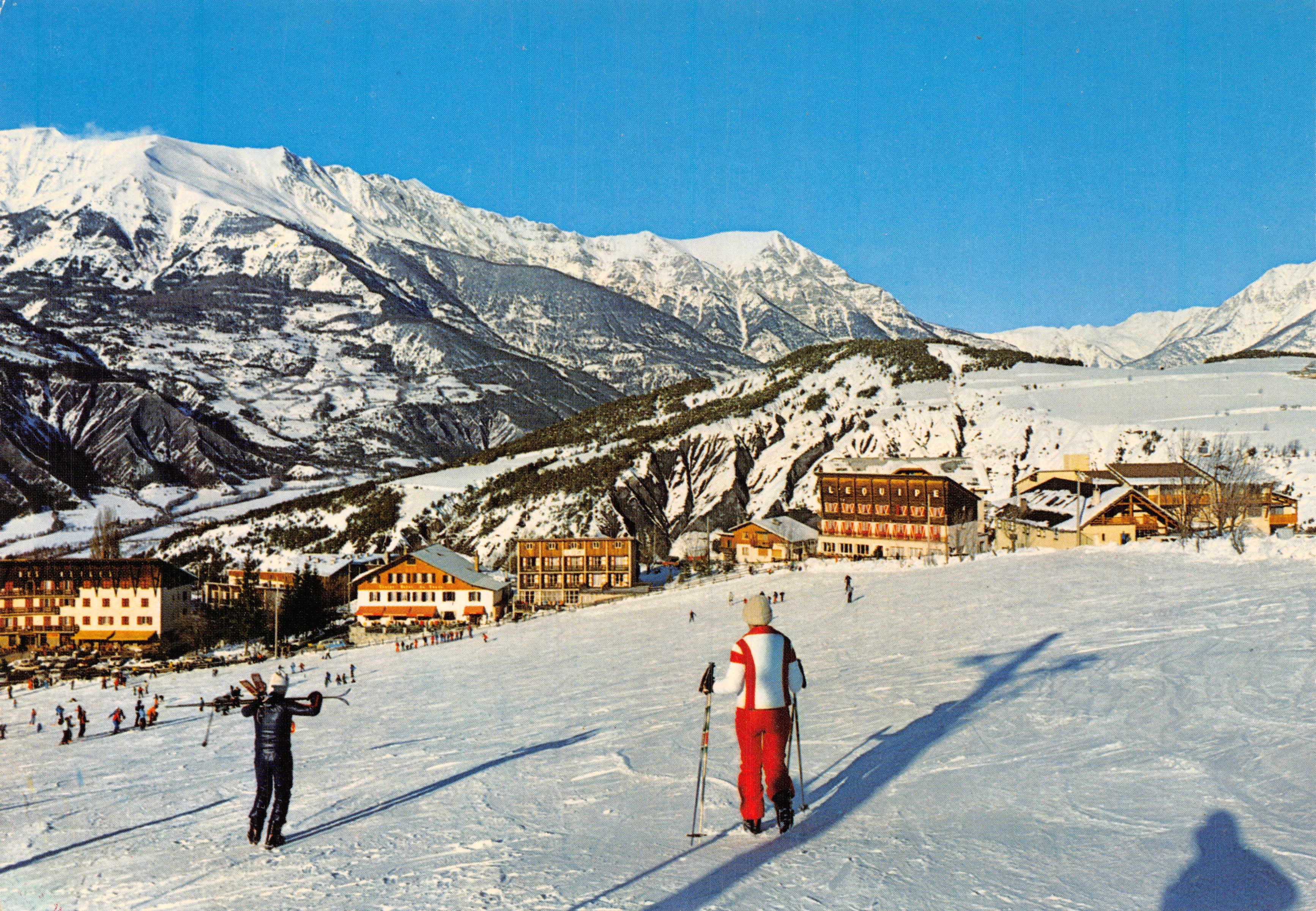 Ski in de Alpen van de Hoog-Provence — Le Sauze (Hoogte 1400-1700 m.) — Editions Mar, Nice