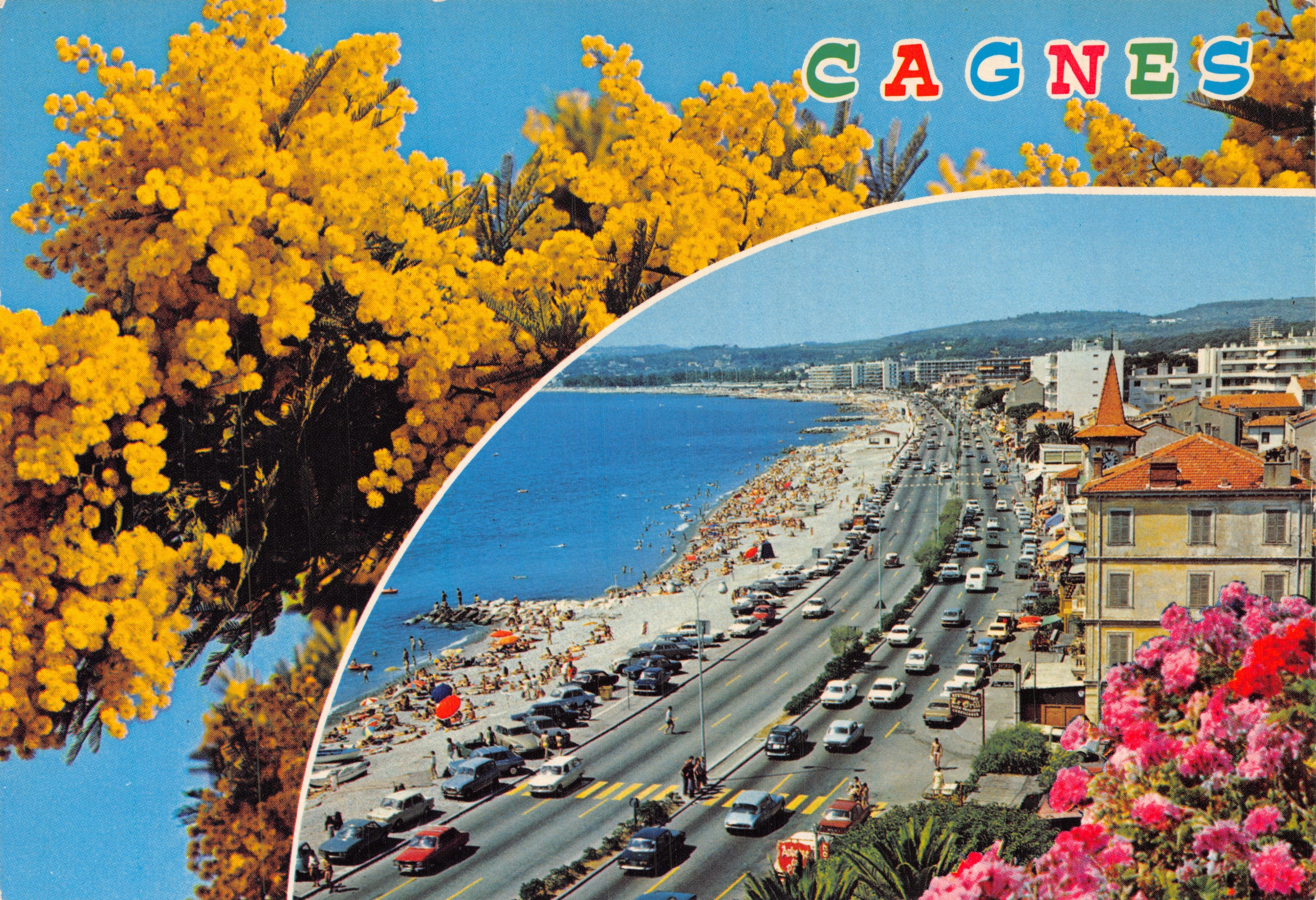 Cagnes-sur-Mer — vue de la plage et de la promenade — Les Editions Gilletta, 5 rue Michel Ange, 06100 Nice